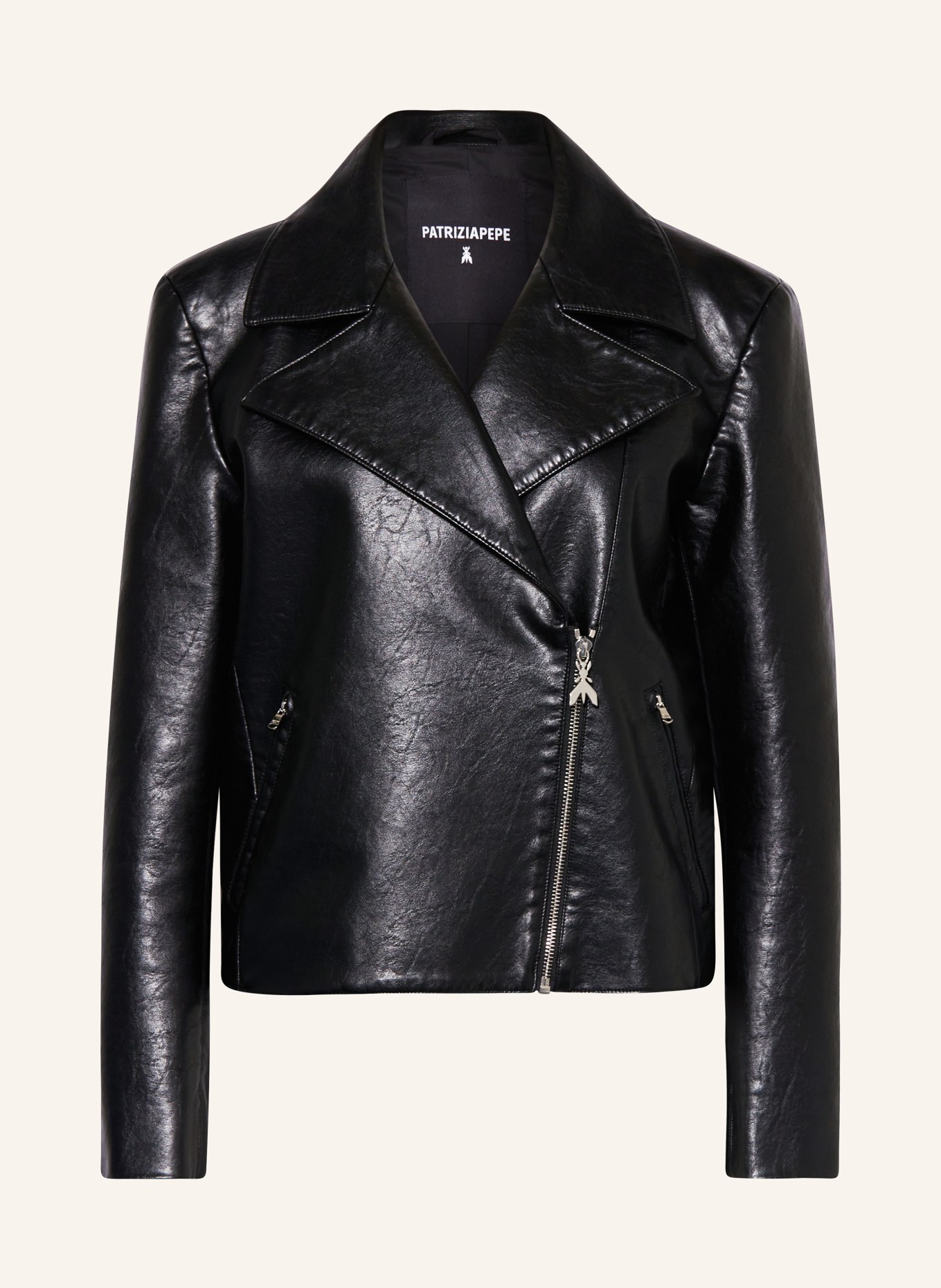 PATRIZIA PEPE Jacket in leather look, Color: BLACK (Image 1)
