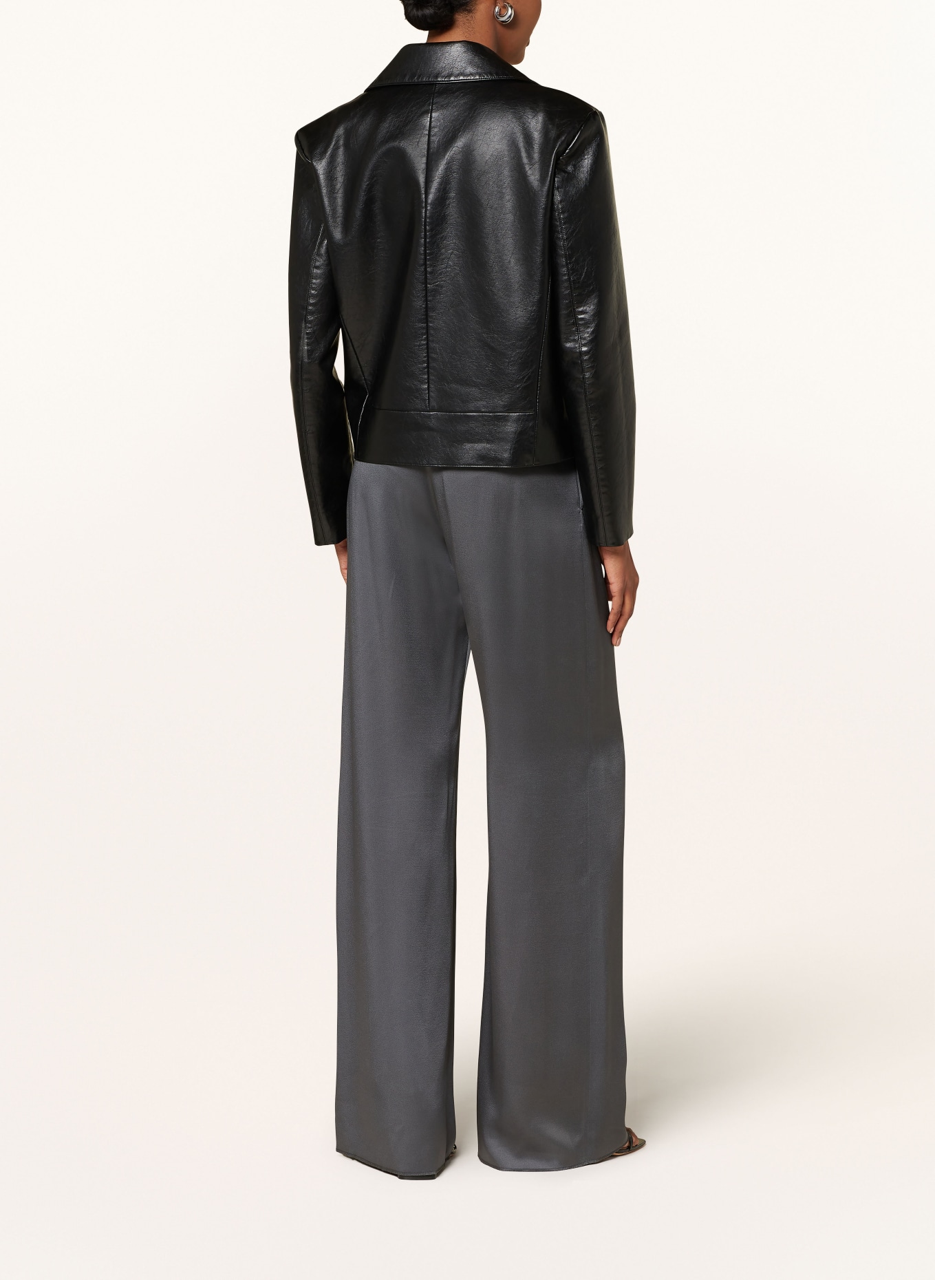 PATRIZIA PEPE Jacket in leather look, Color: BLACK (Image 3)