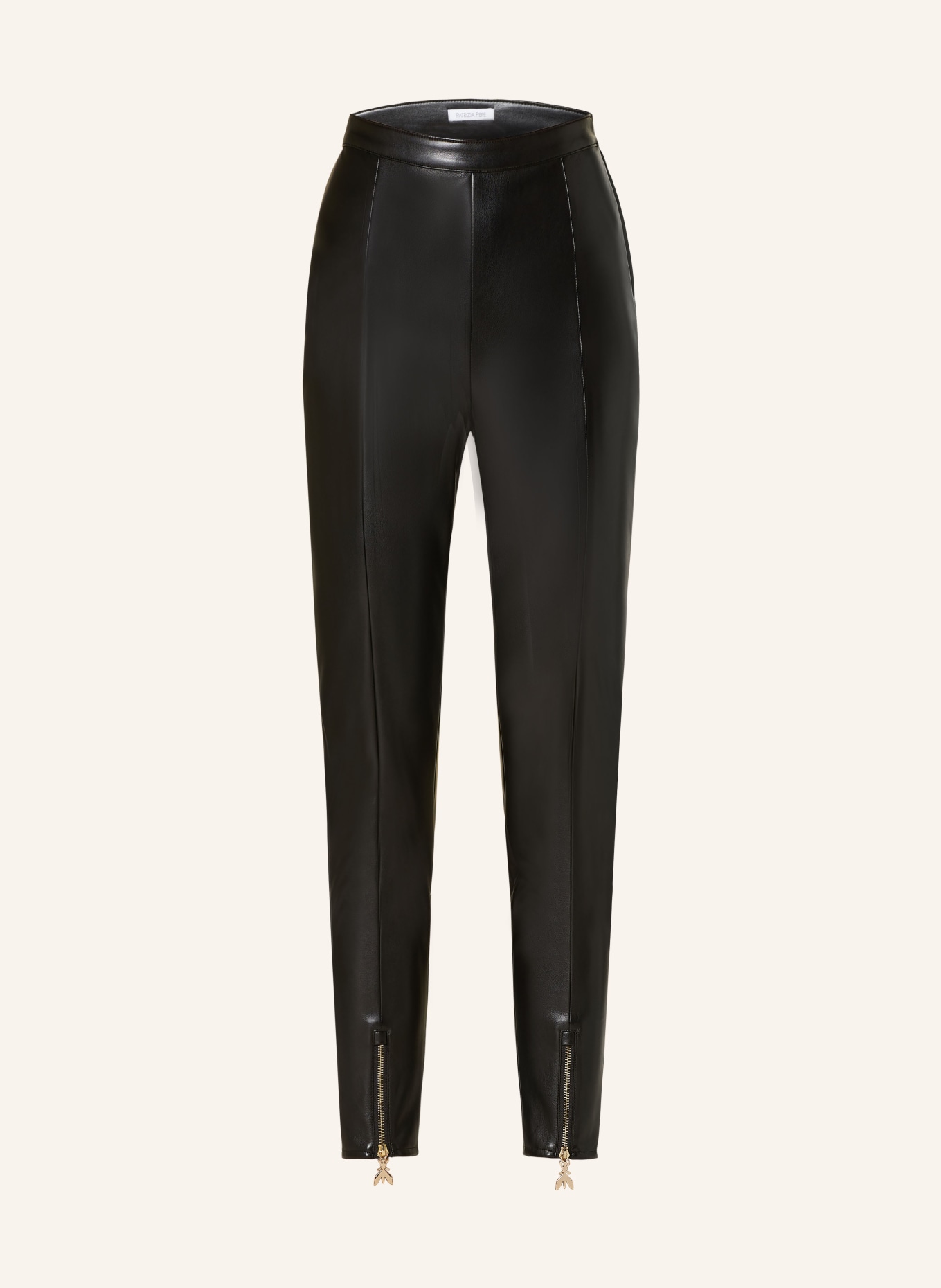 PATRIZIA PEPE Pants in leather look, Color: BLACK (Image 1)