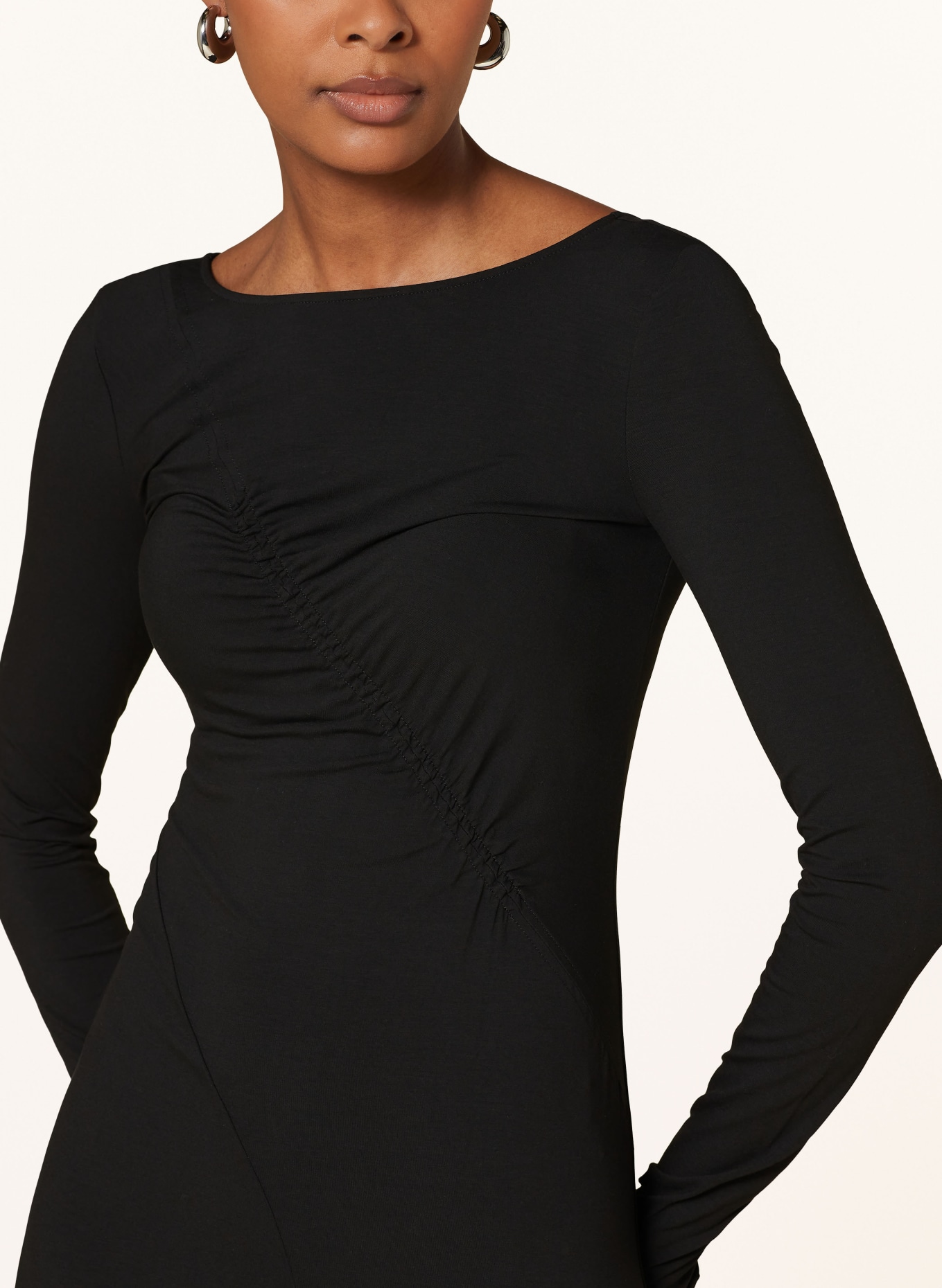 PATRIZIA PEPE Jersey dress, Color: BLACK (Image 4)