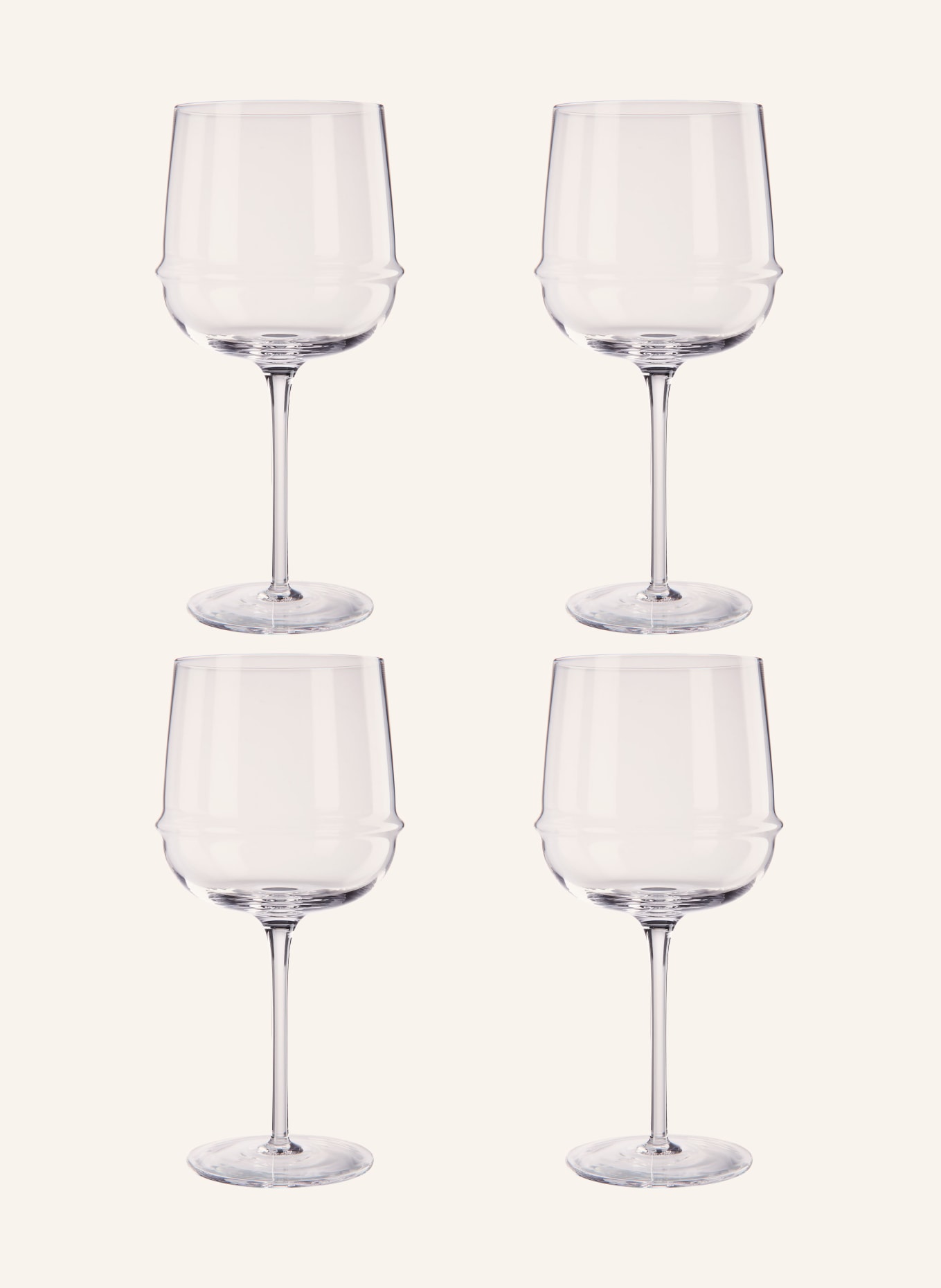 SERAX Set of 4 wine glasses DUNE: WHITE