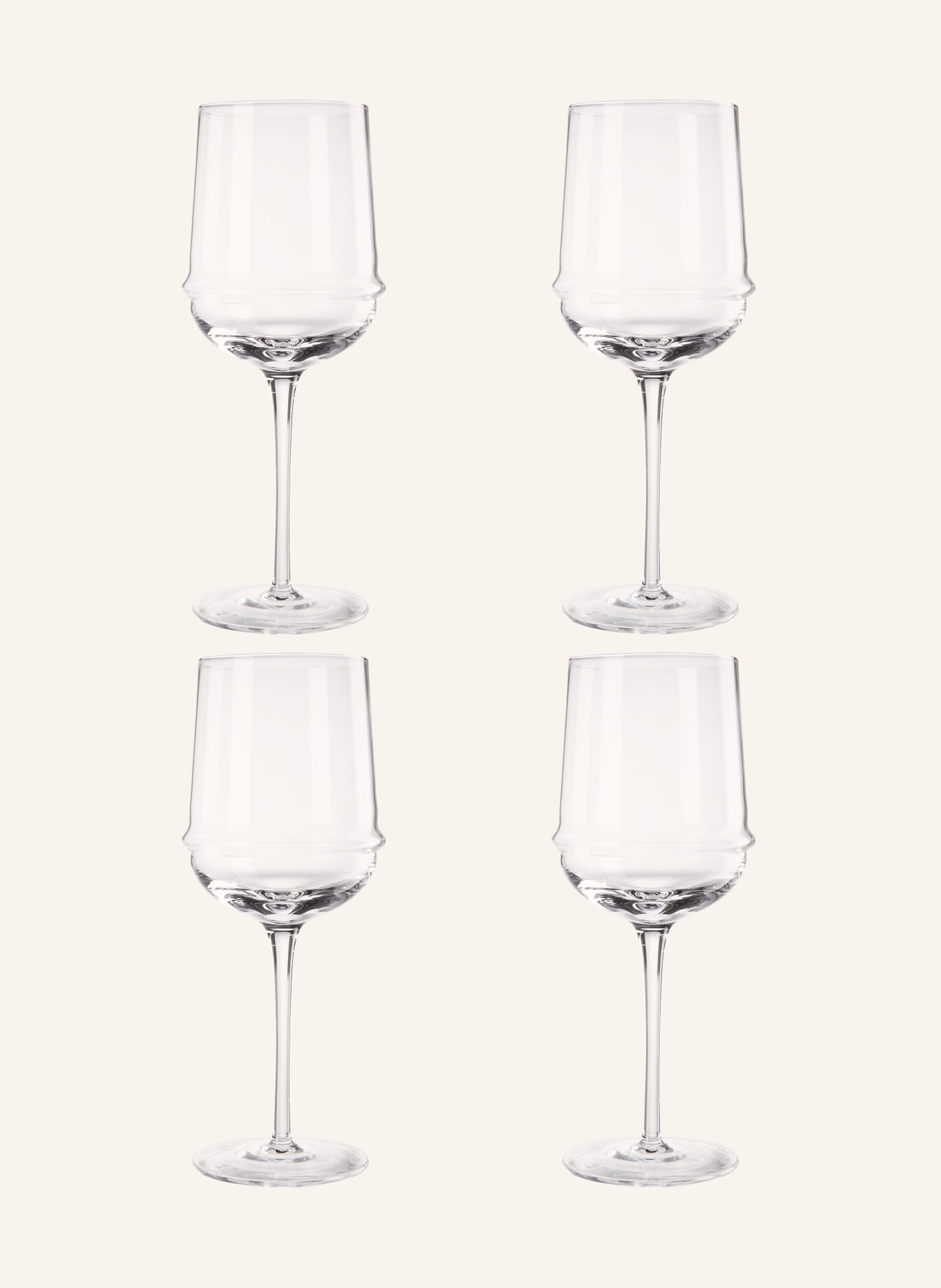 SERAX Set of 4 wine glasses DUNE, Color: WHITE (Image 1)