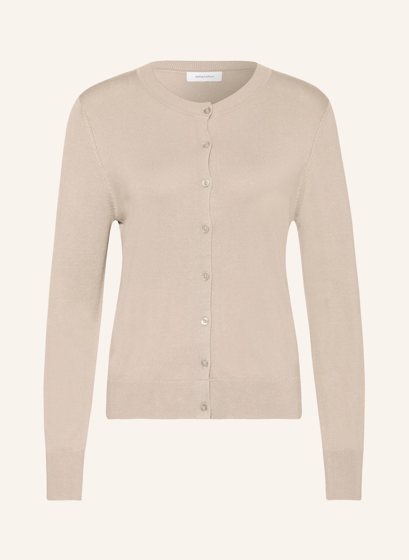 darling harbour Cardigan, Color: BEIGE (Image 1)