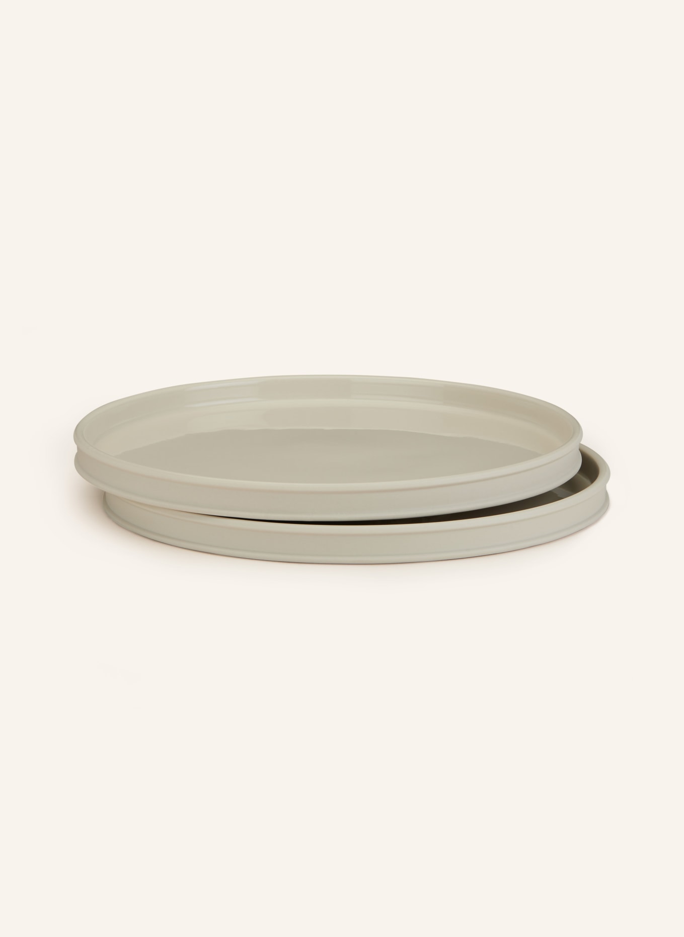 SERAX Set of 2 dinner plates DUNE M, Color: WHITE (Image 1)