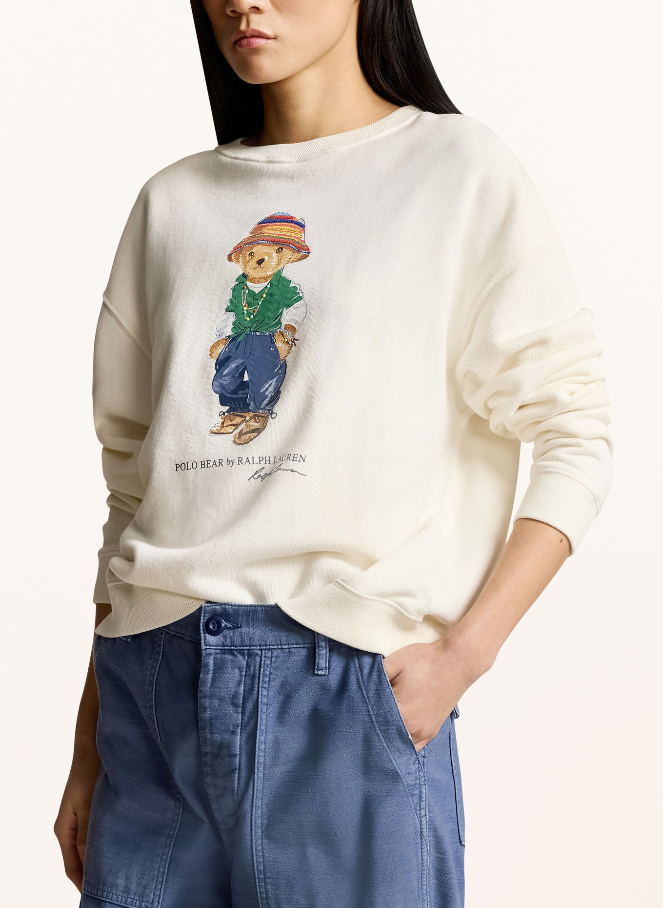 POLO RALPH LAUREN Sweatshirt in cream