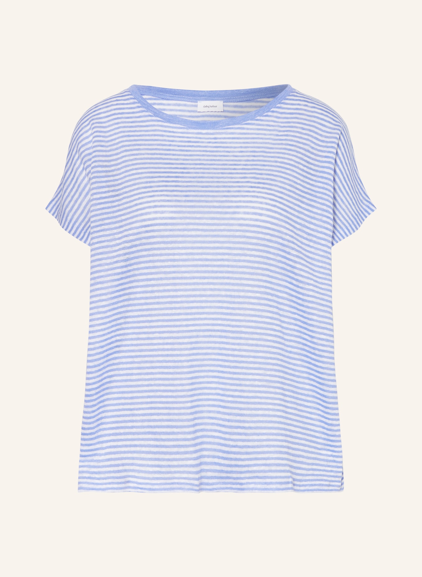 darling harbour T-Shirt aus Leinen, Farbe: HELLBLAU/ WEISS (Bild 1)