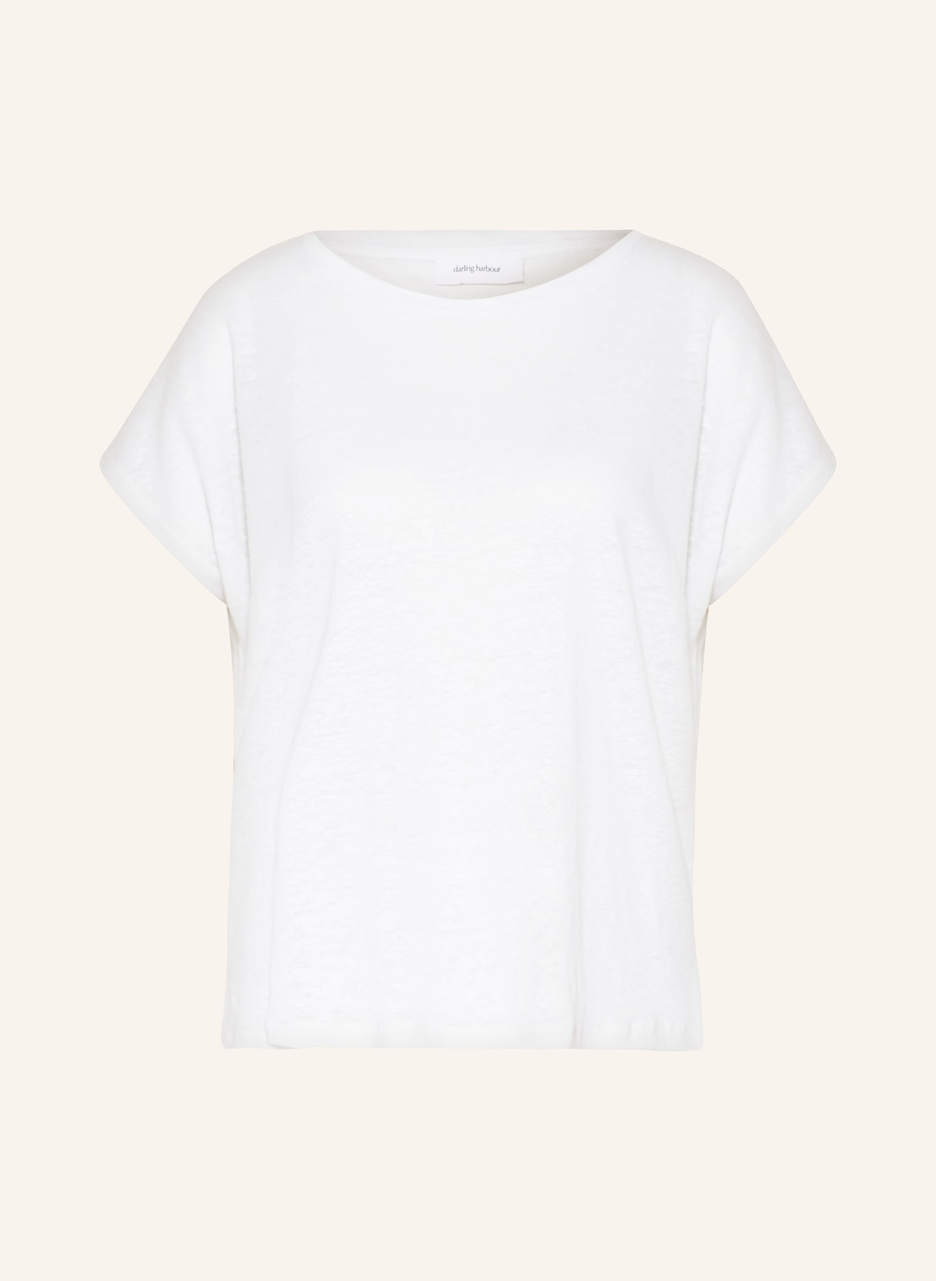 darling harbour T-shirt made of linen, Color: WEISS (Image 1)