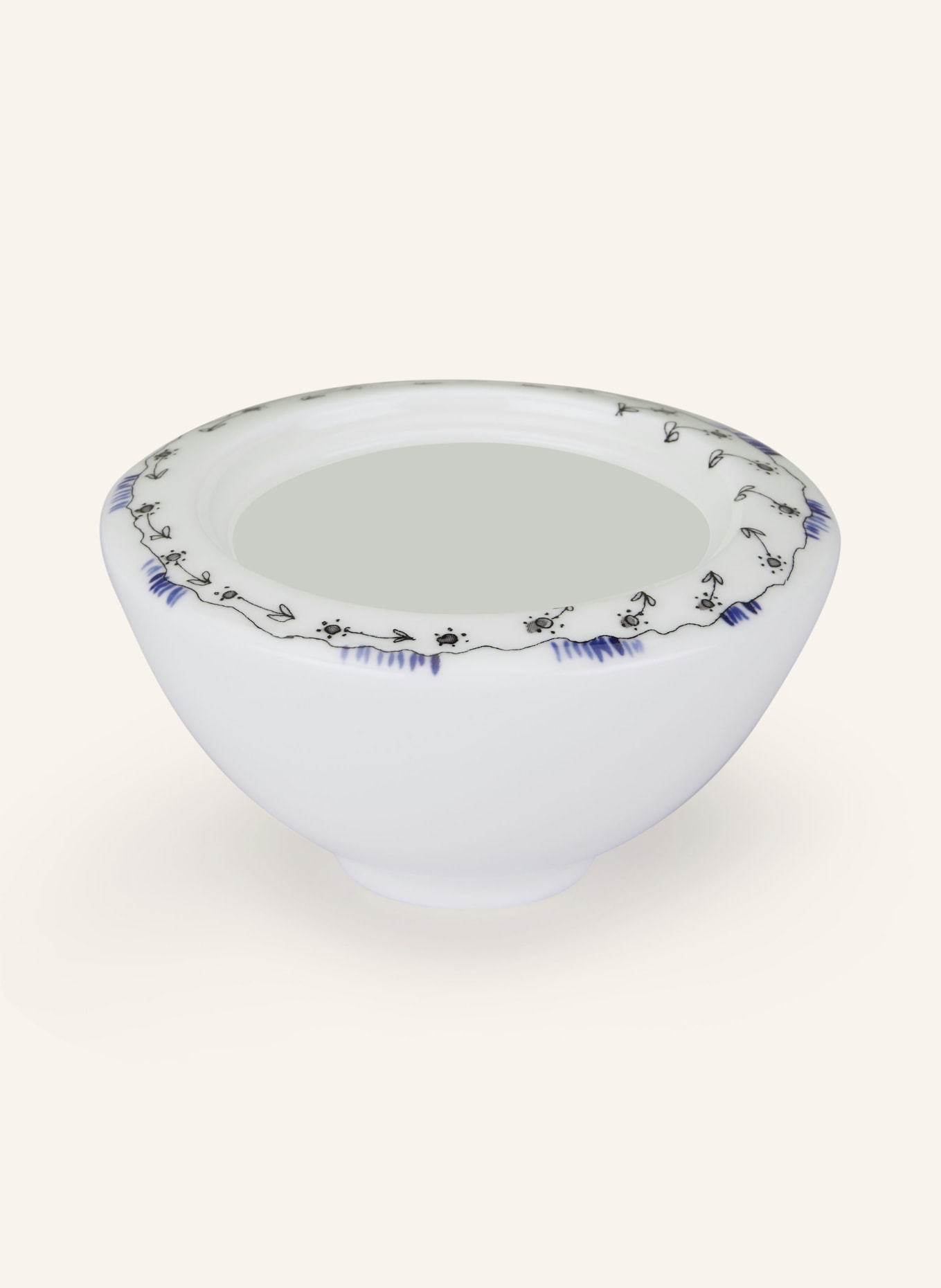 SERAX Sugar bowl MIDNIGHT FLOWERS ANEMONE, Color: CREAM/ BLUE (Image 2)