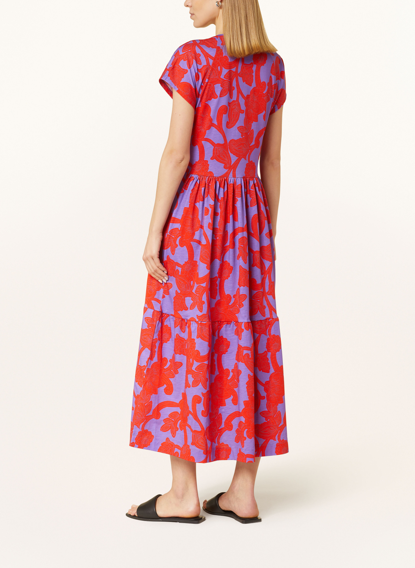 darling harbour Dress with ruffles, Color: LILA/ORANGEROT (Image 3)