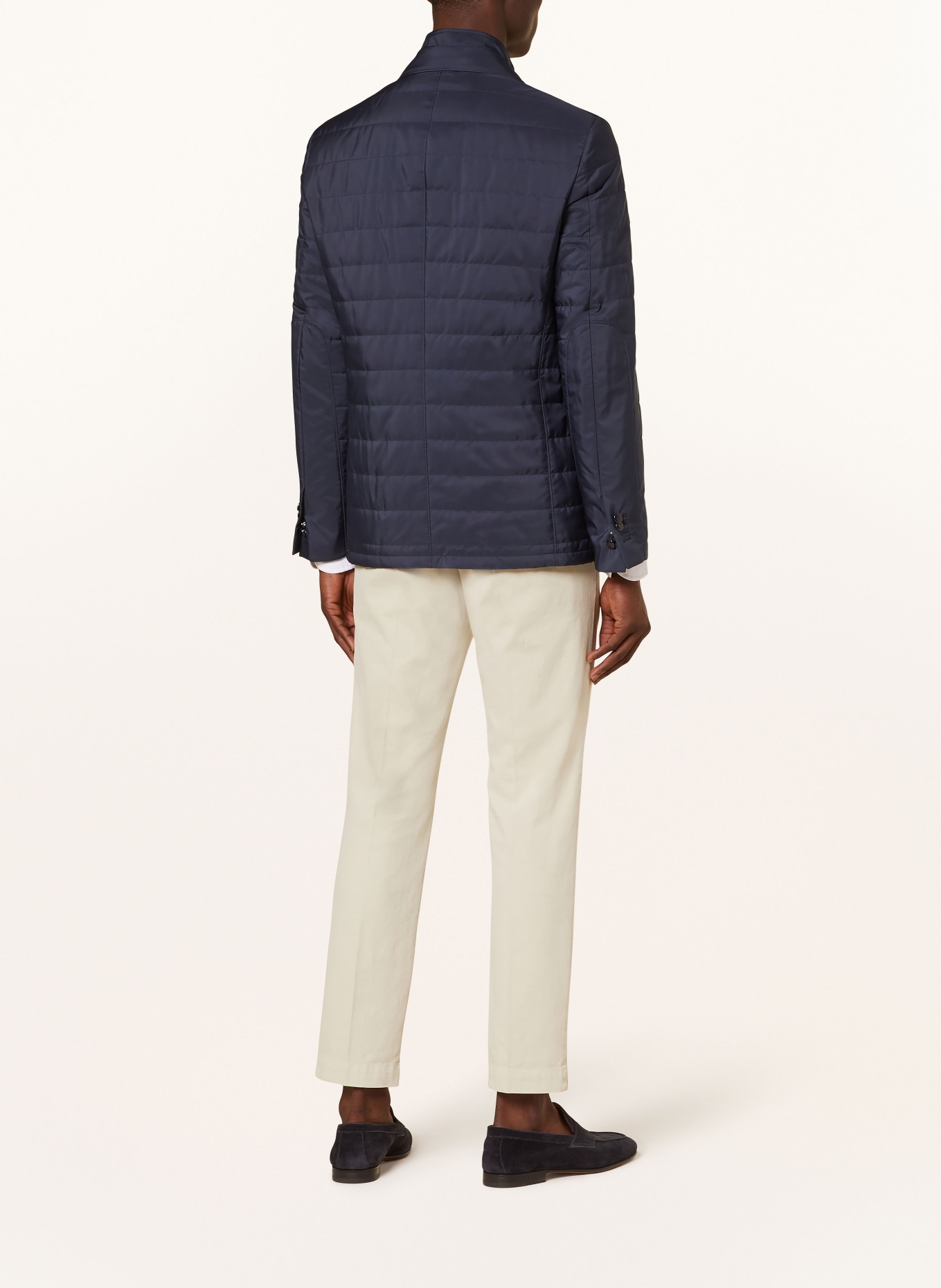 CORNELIANI Quilted jacket with removable trim, Color: DARK BLUE (Image 3)