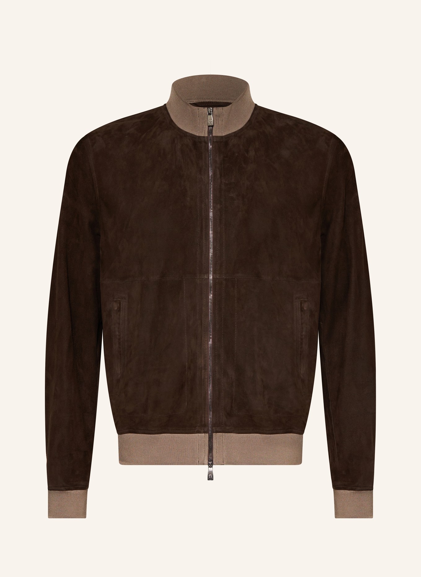 CORNELIANI Leather jacket, Color: DARK BROWN (Image 1)