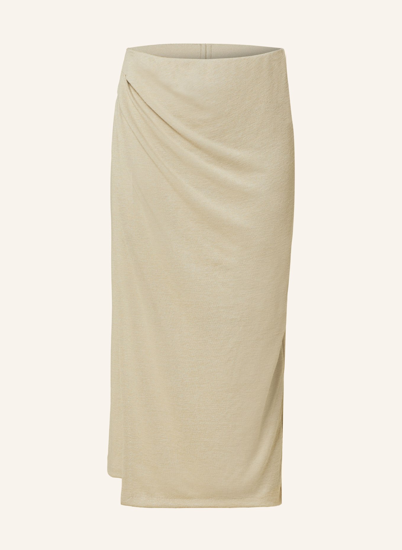 VINCE Knit skirt made of linen, Color: LIGHT YELLOW (Image 1)