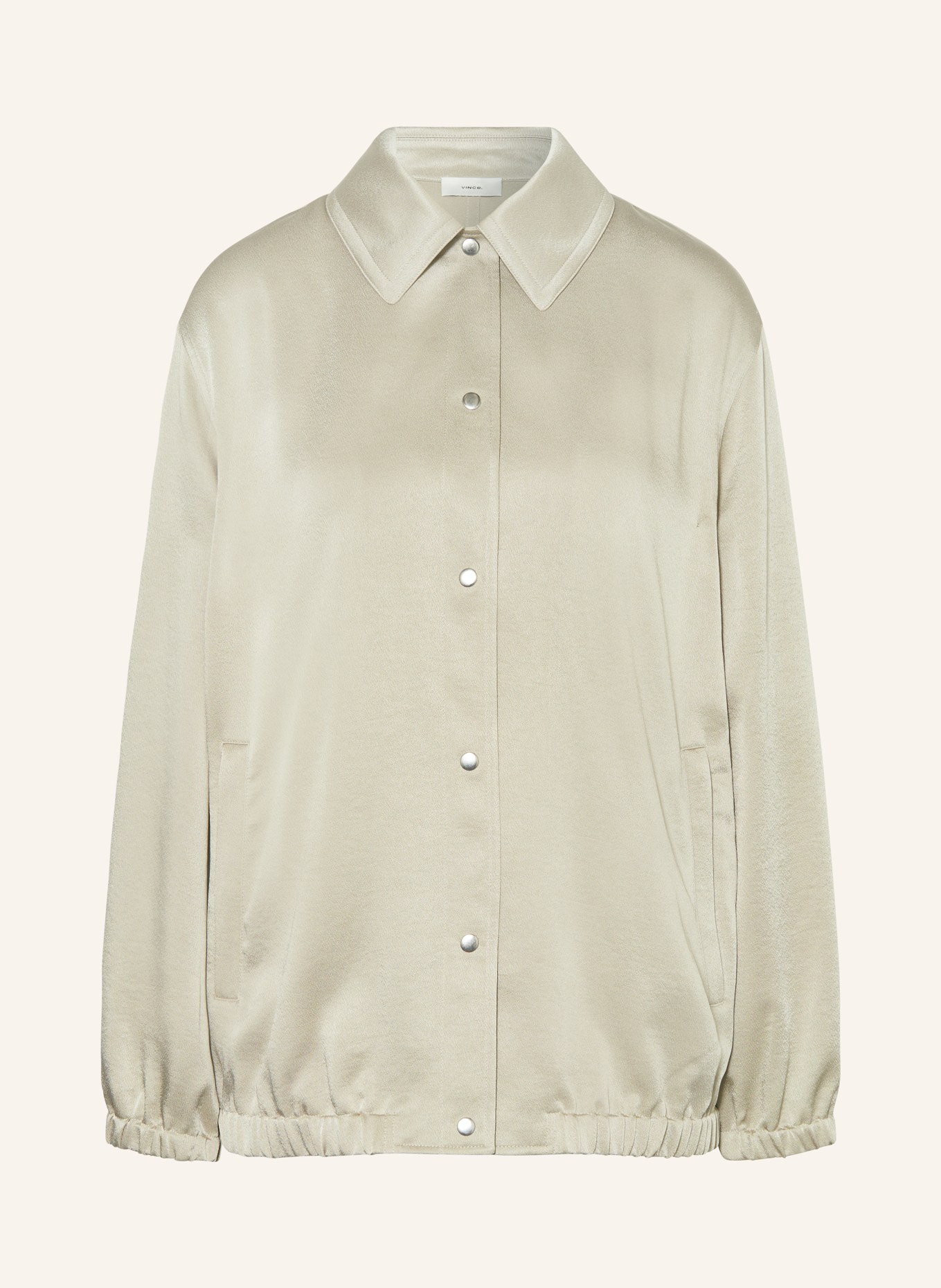 VINCE Satin blouse, Color: LIGHT BROWN (Image 1)