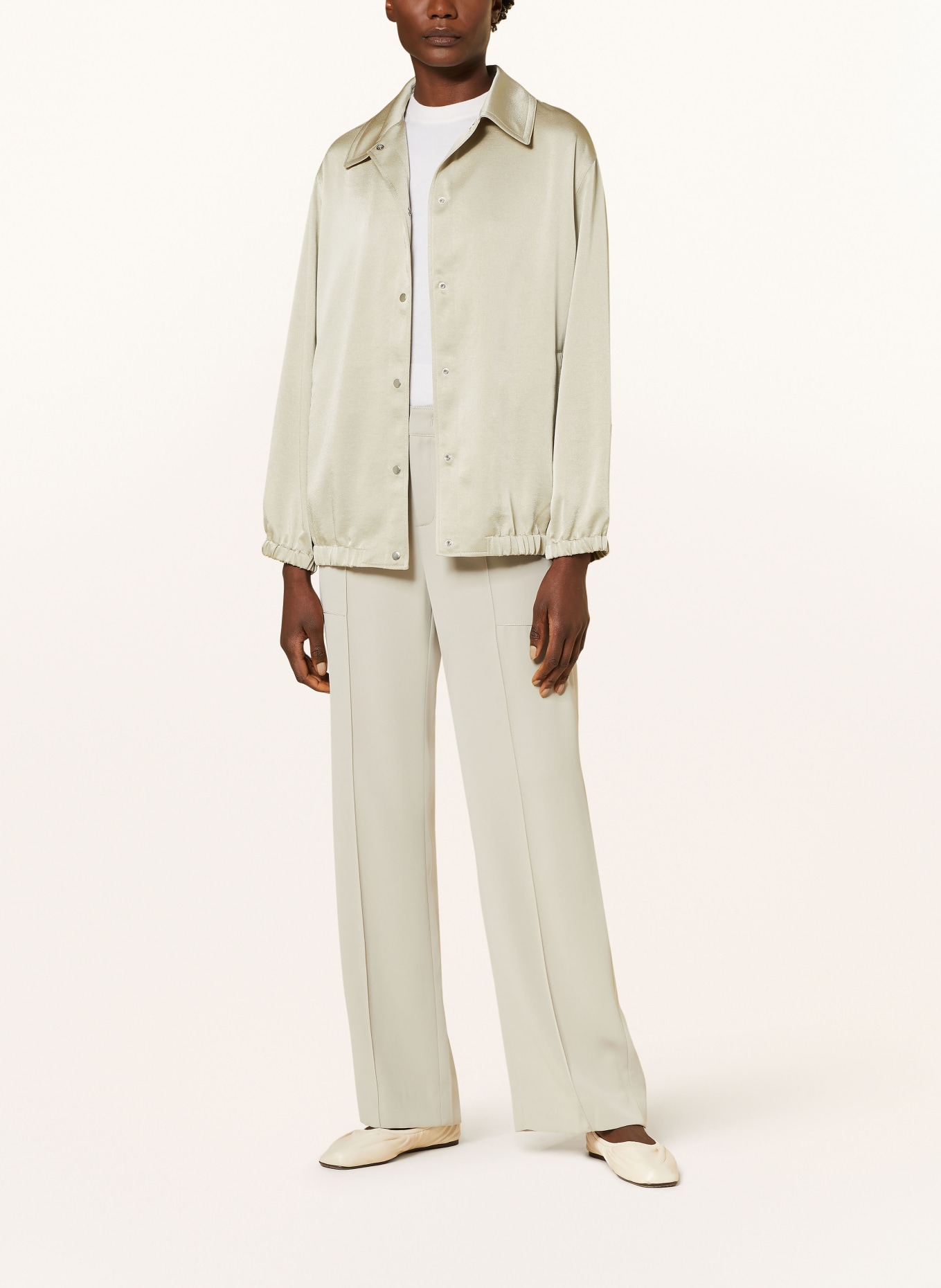 VINCE Satin blouse, Color: LIGHT BROWN (Image 2)