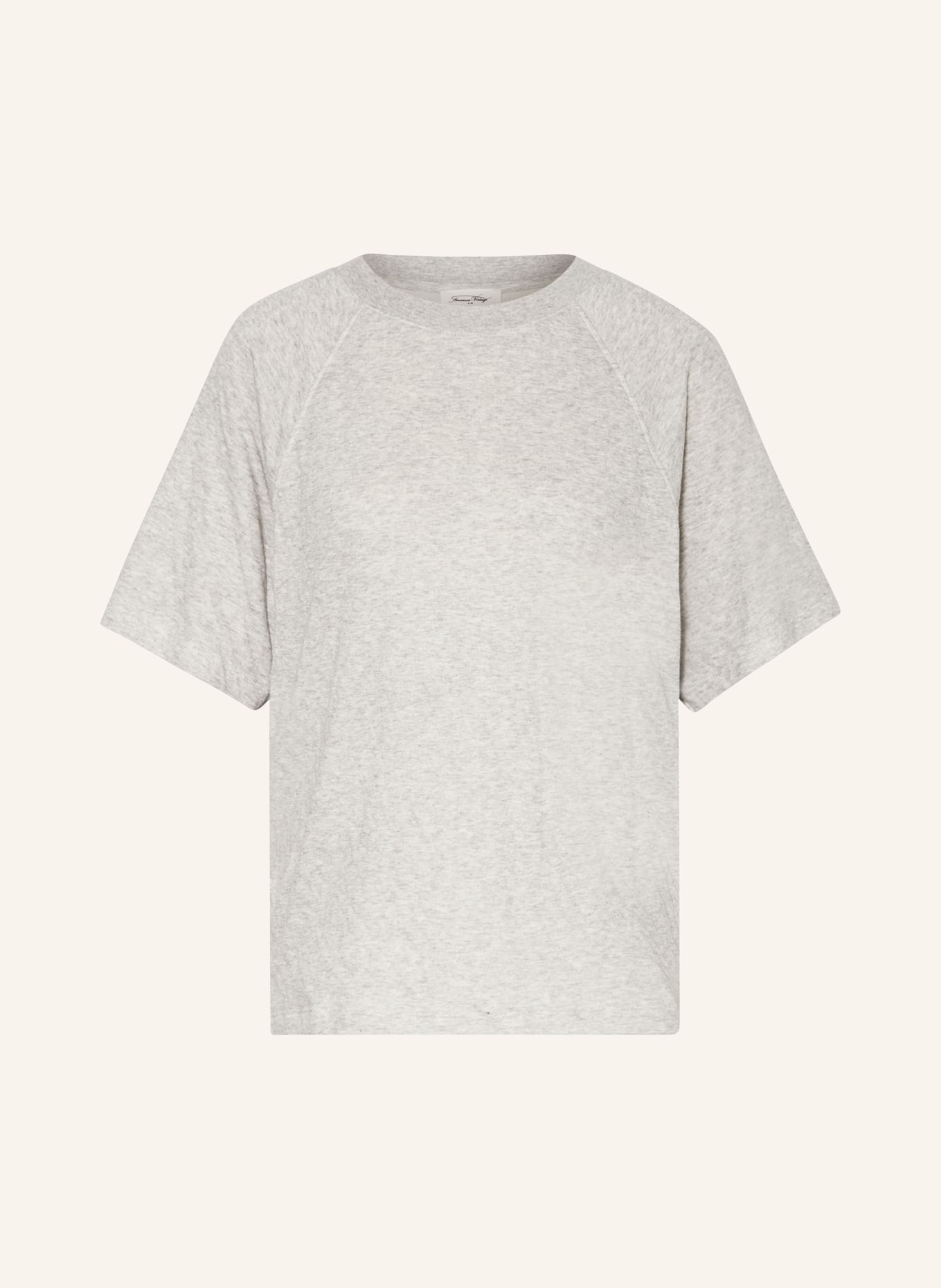 American Vintage T-shirt RUZY, Color: LIGHT GRAY (Image 1)