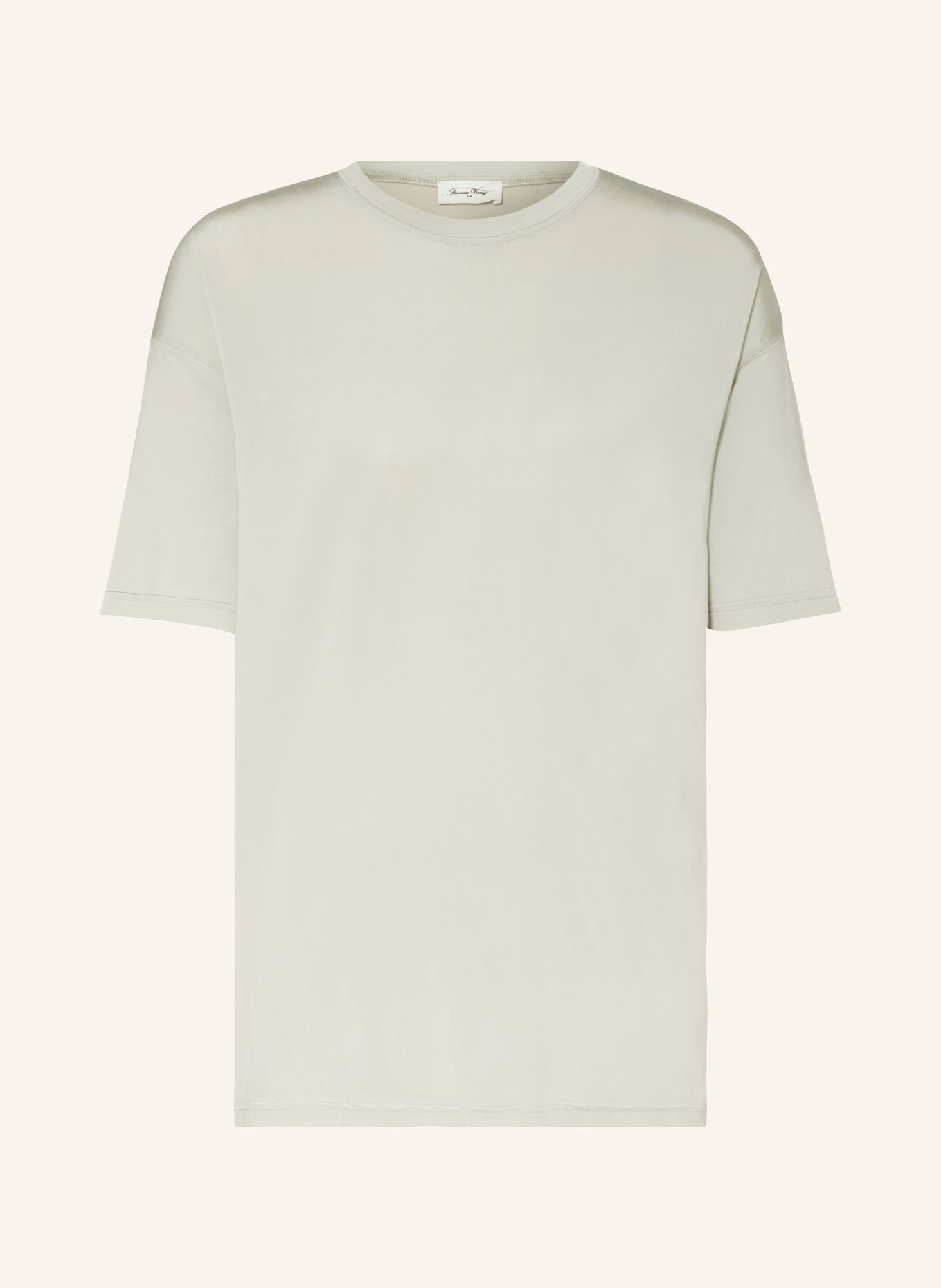 American Vintage T-shirt FUOBOW, Color: LIGHT GRAY (Image 1)