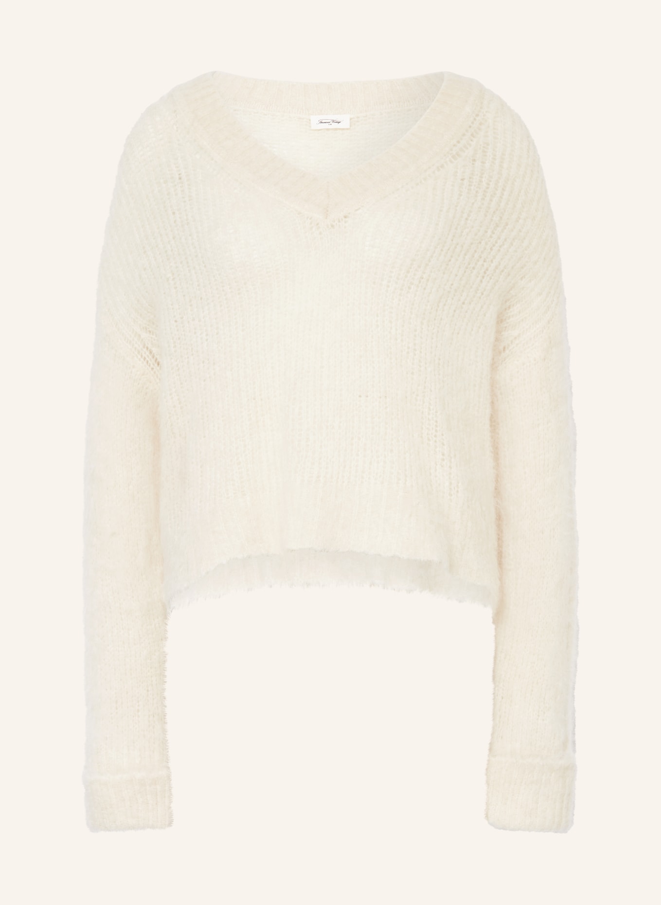 American Vintage Alpaca sweater BYMI, Color: WHITE (Image 1)