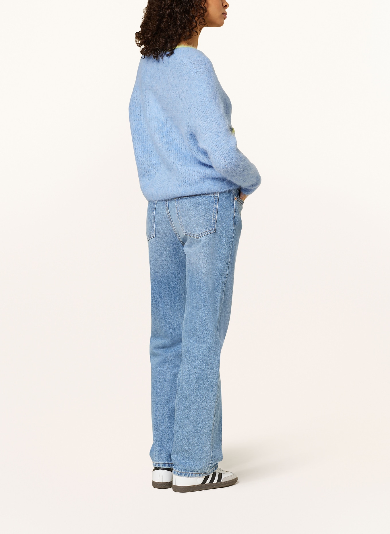 American Vintage Cardigan BYMI made of alpaca, Color: BLUE (Image 3)
