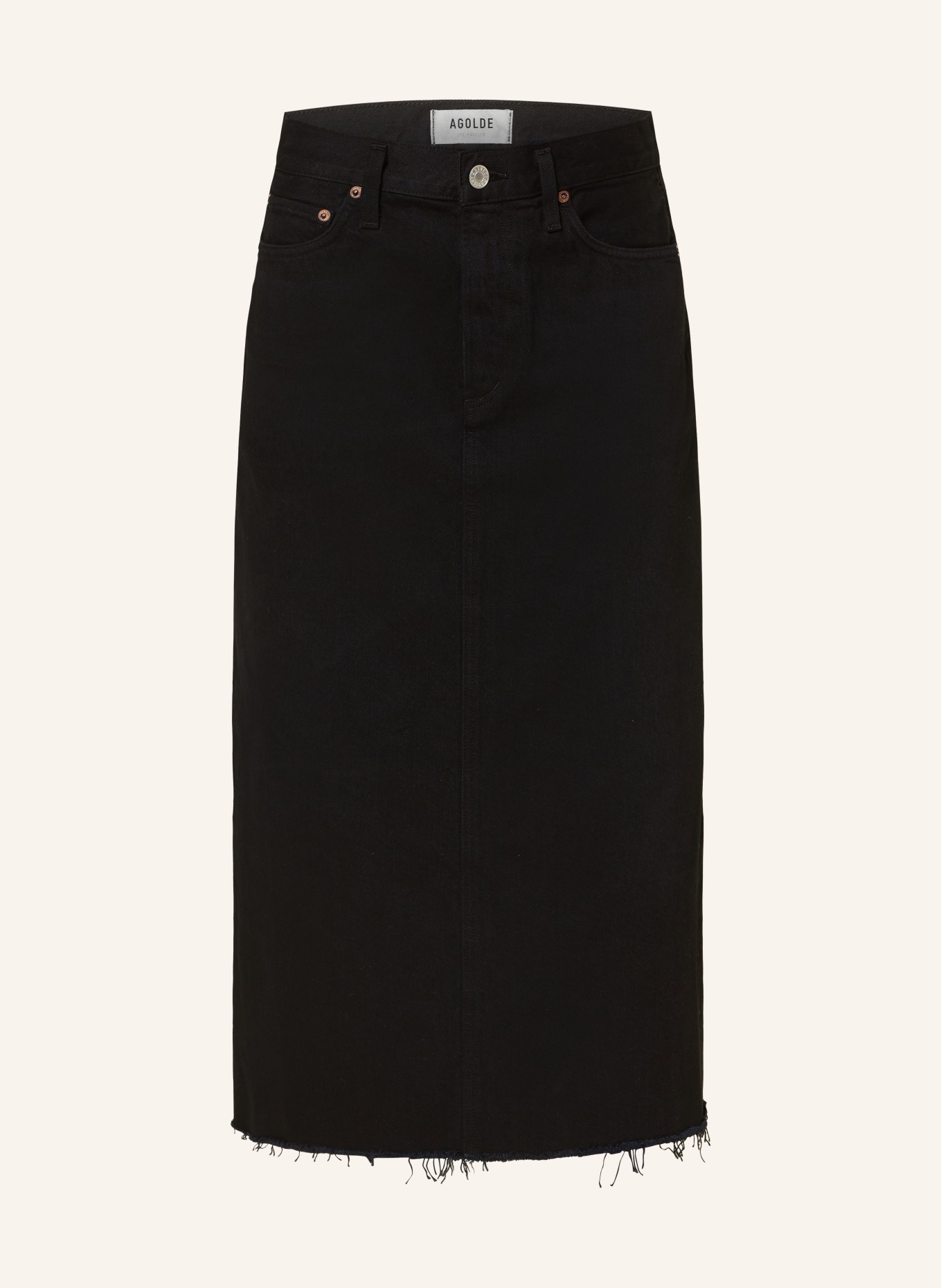 AGOLDE Denim skirt DELLA, Color: BLACK (Image 1)