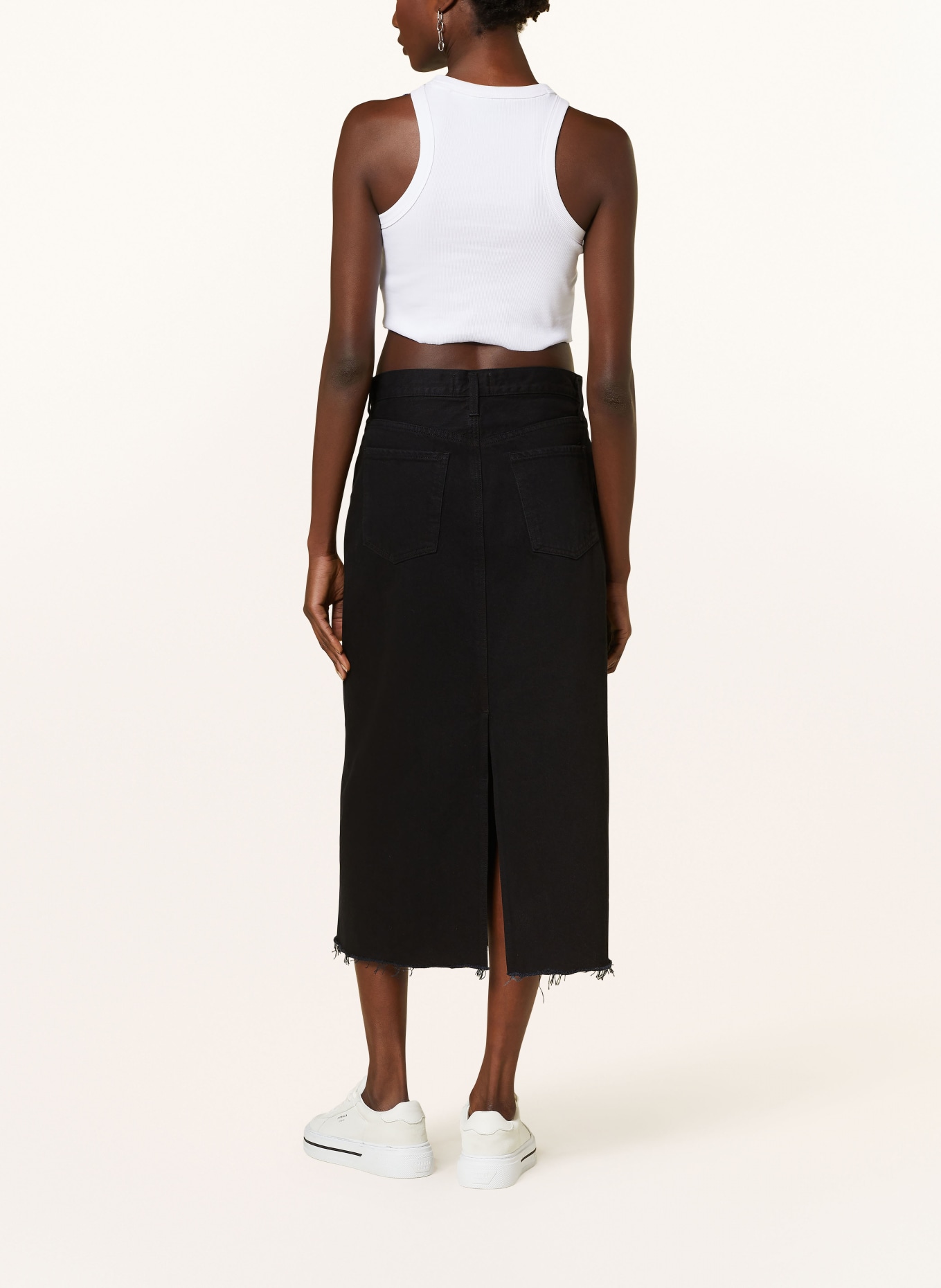 AGOLDE Denim skirt DELLA, Color: BLACK (Image 3)