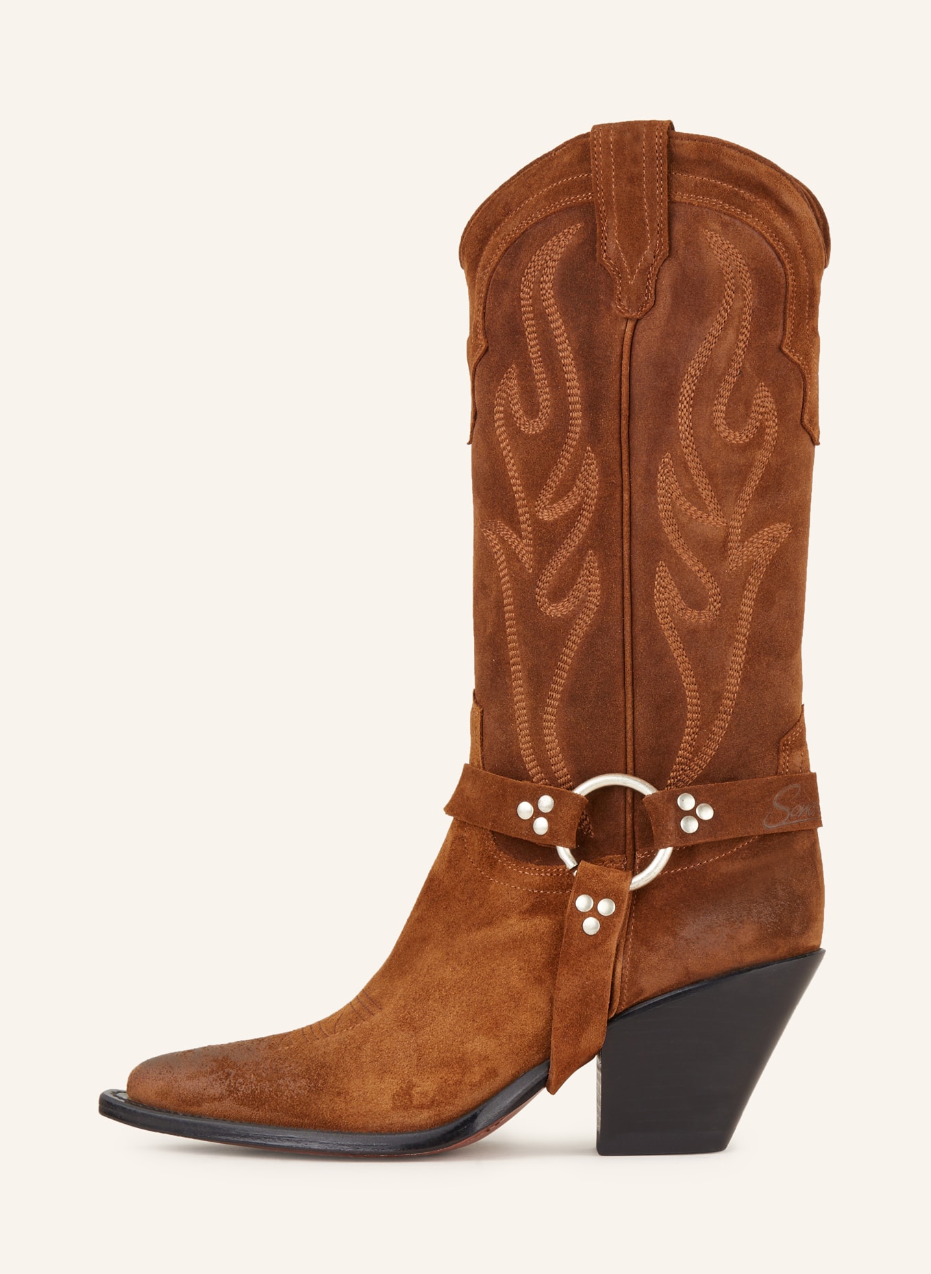 SONORA Cowboy boots SANTA FE BELT, Color: BROWN (Image 4)