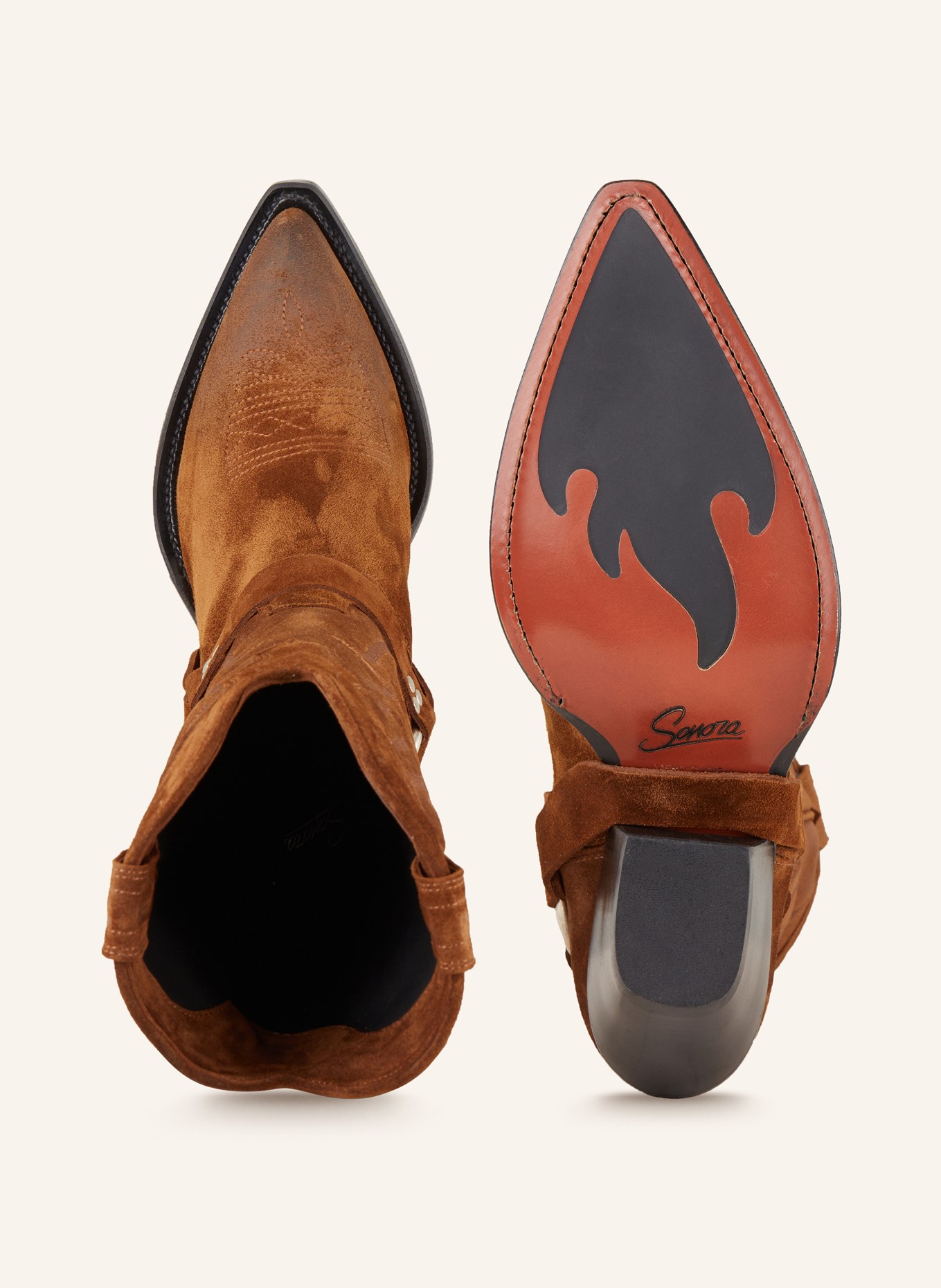 SONORA Cowboy boots SANTA FE BELT, Color: BROWN (Image 5)