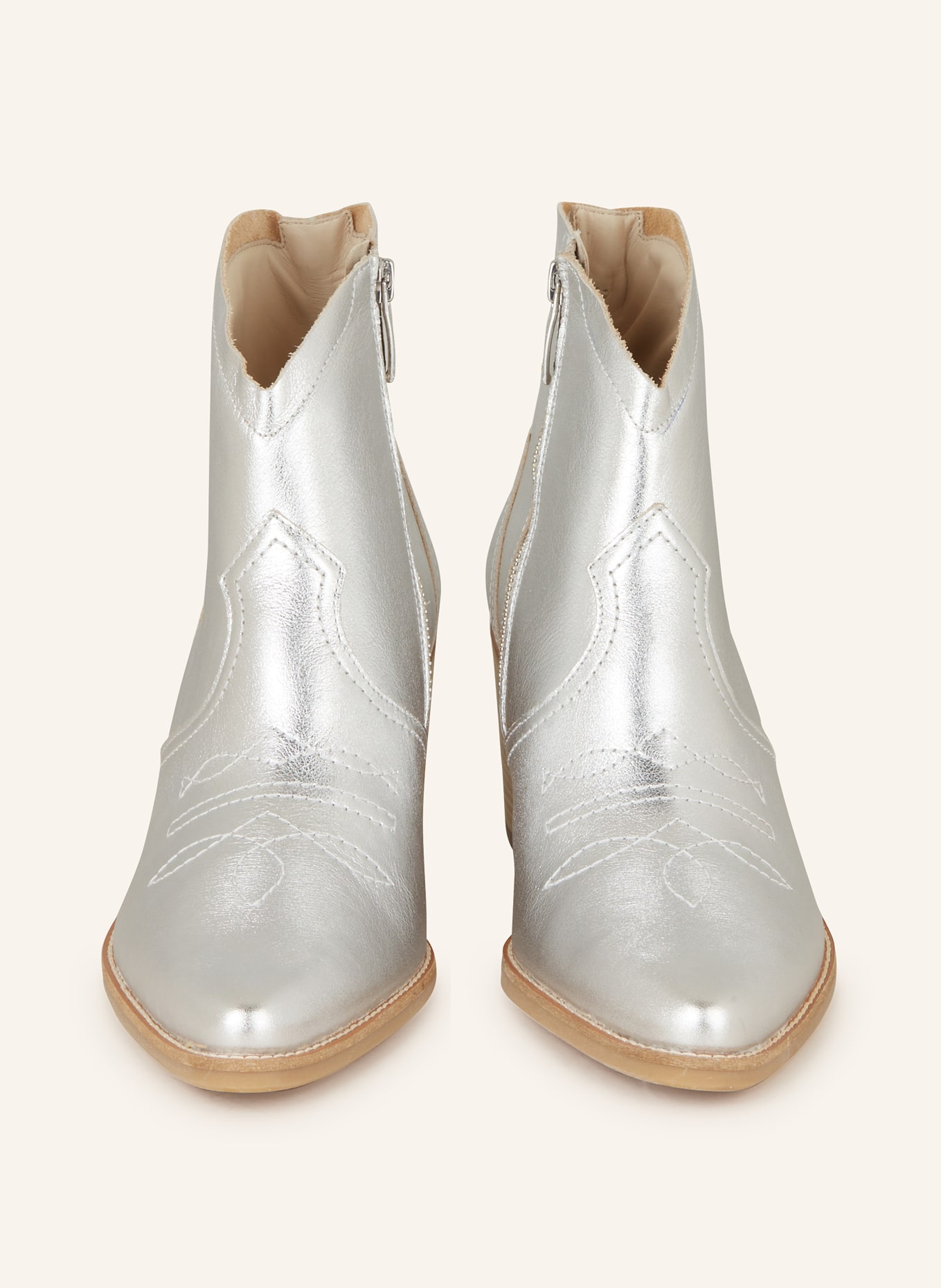 paul green Cowboy boots, Color: SILVER (Image 3)