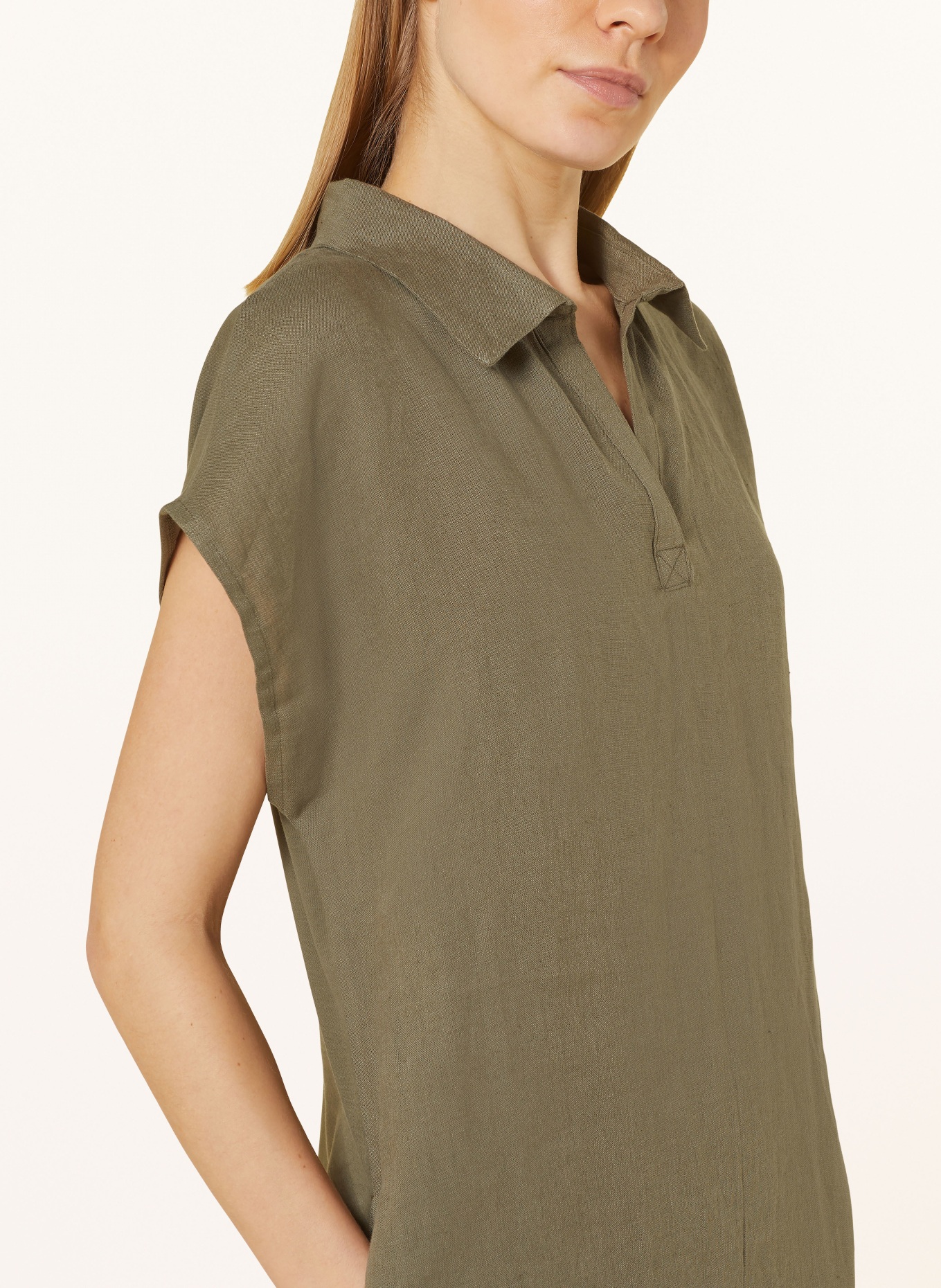 darling harbour Polo šaty ze směsi materiálů: KHAKI