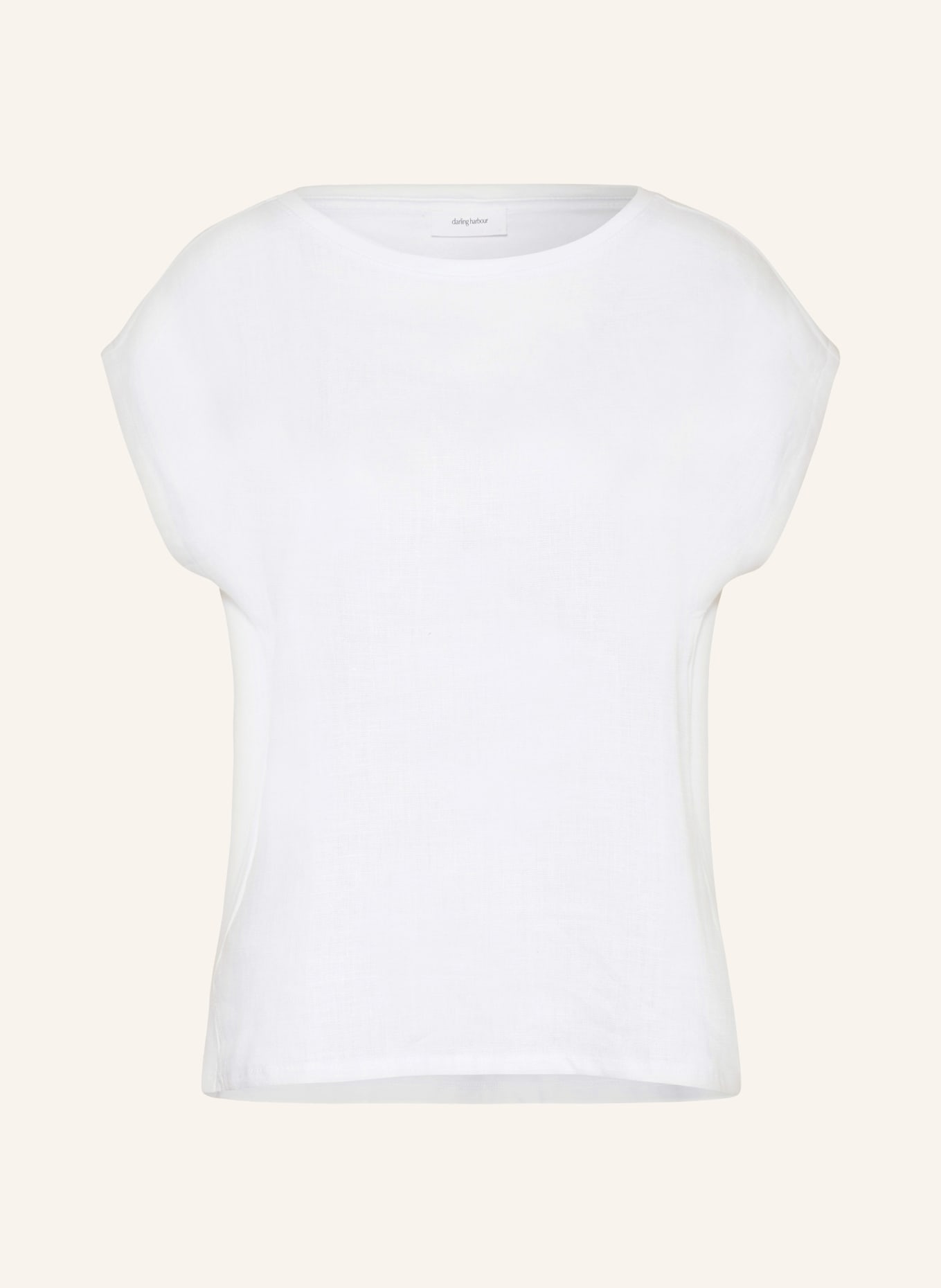 darling harbour T-shirt in mixed materials, Color: WHITE (Image 1)