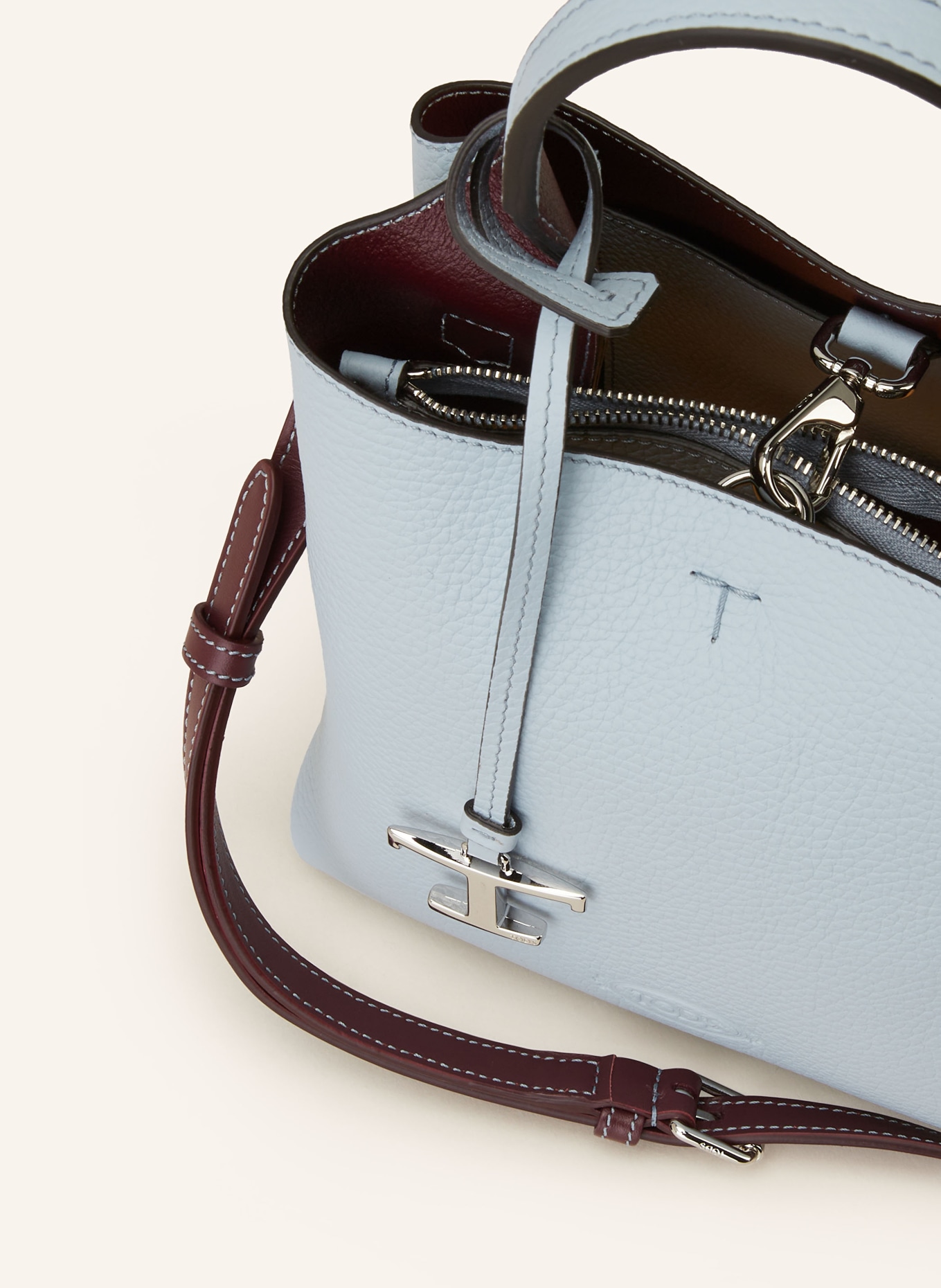 TOD'S Handbag TIMELESS MINI, Color: LIGHT BLUE (Image 3)