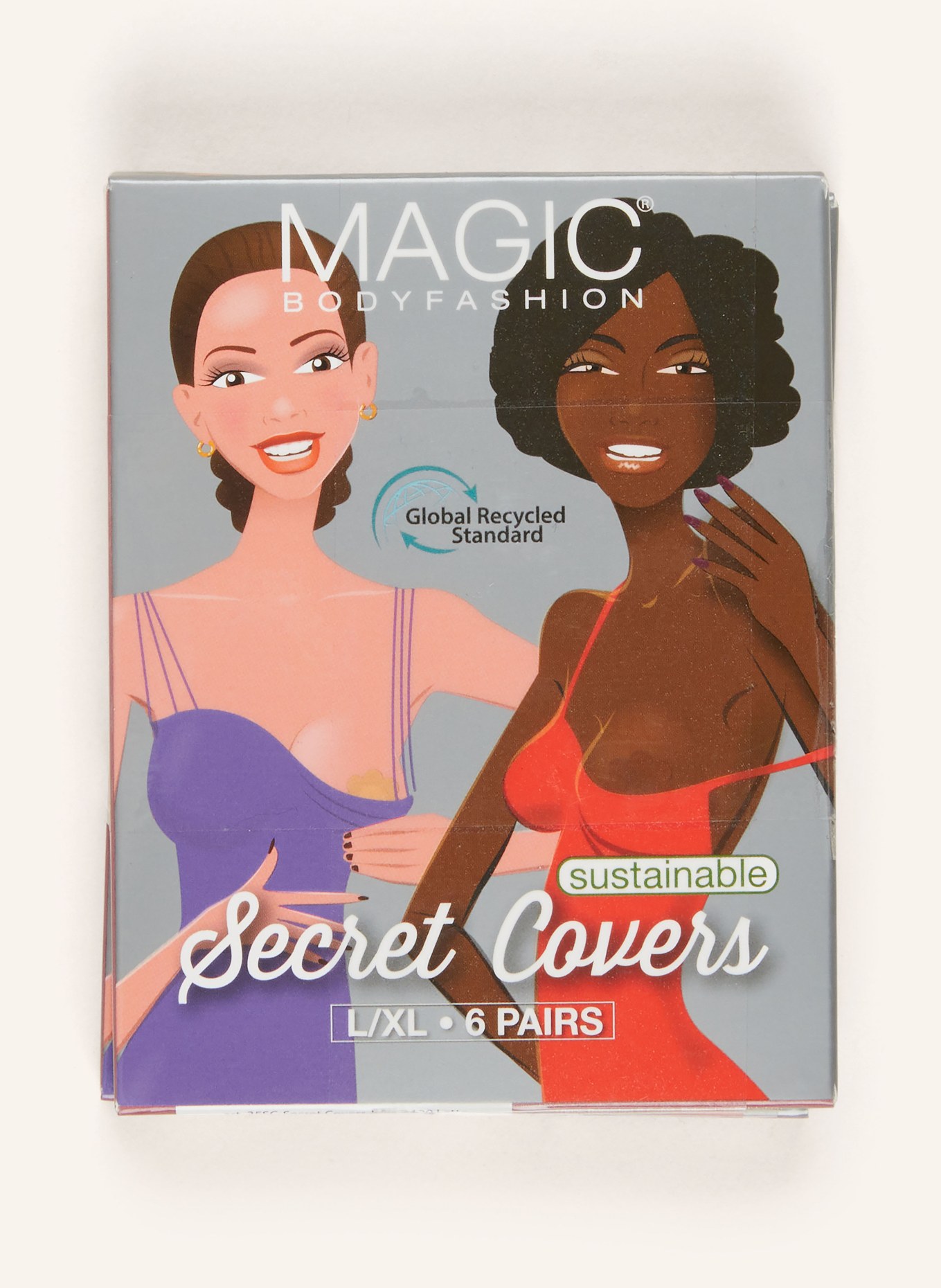 MAGIC Bodyfashion Krycí pásky na prsní bradavky SCRET COVERS, 2 páry v balení, Barva: NUDE (Obrázek 2)