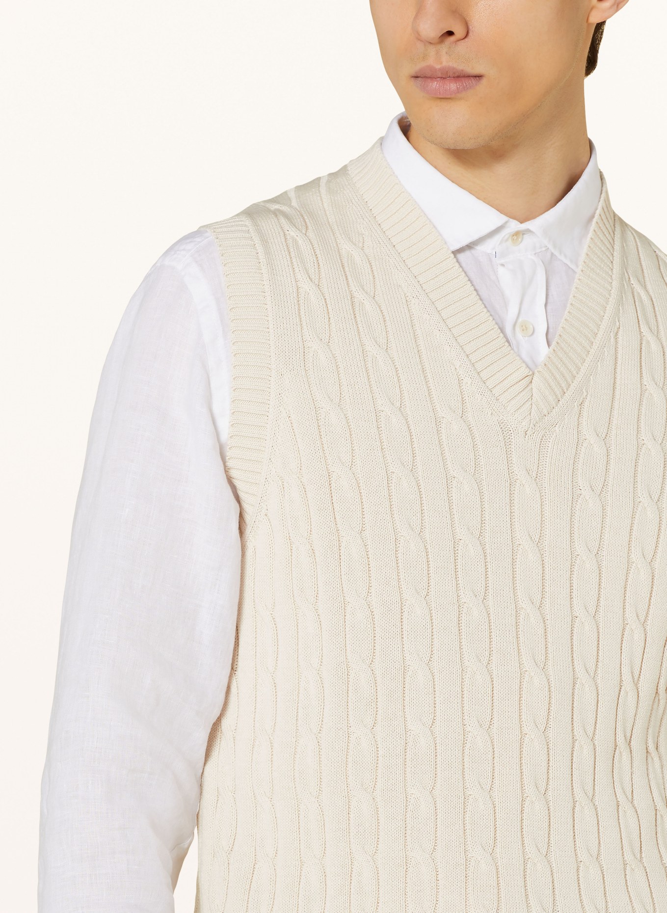 MAERZ MUENCHEN Sweater vest, Color: CREAM (Image 4)