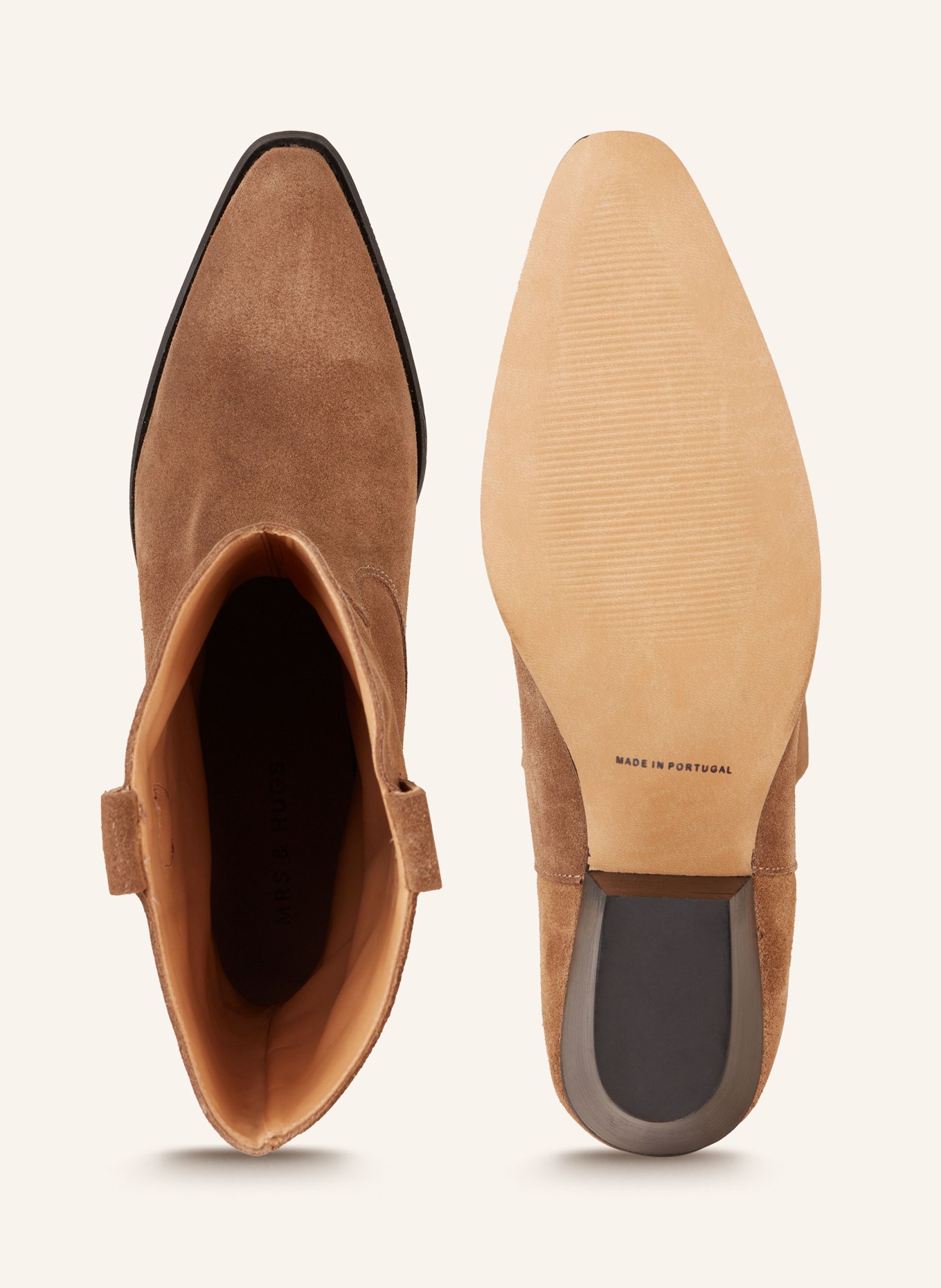 MRS & HUGS Cowboylaarzen: KAKI / BRUIN