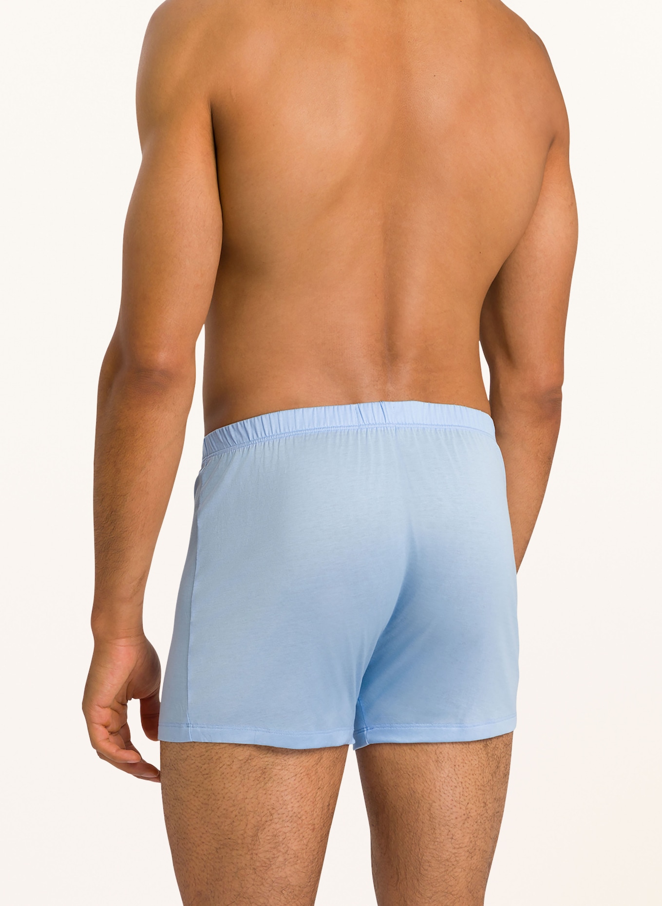 HANRO Boxer shorts COTTON SPORTY, Color: LIGHT BLUE (Image 3)
