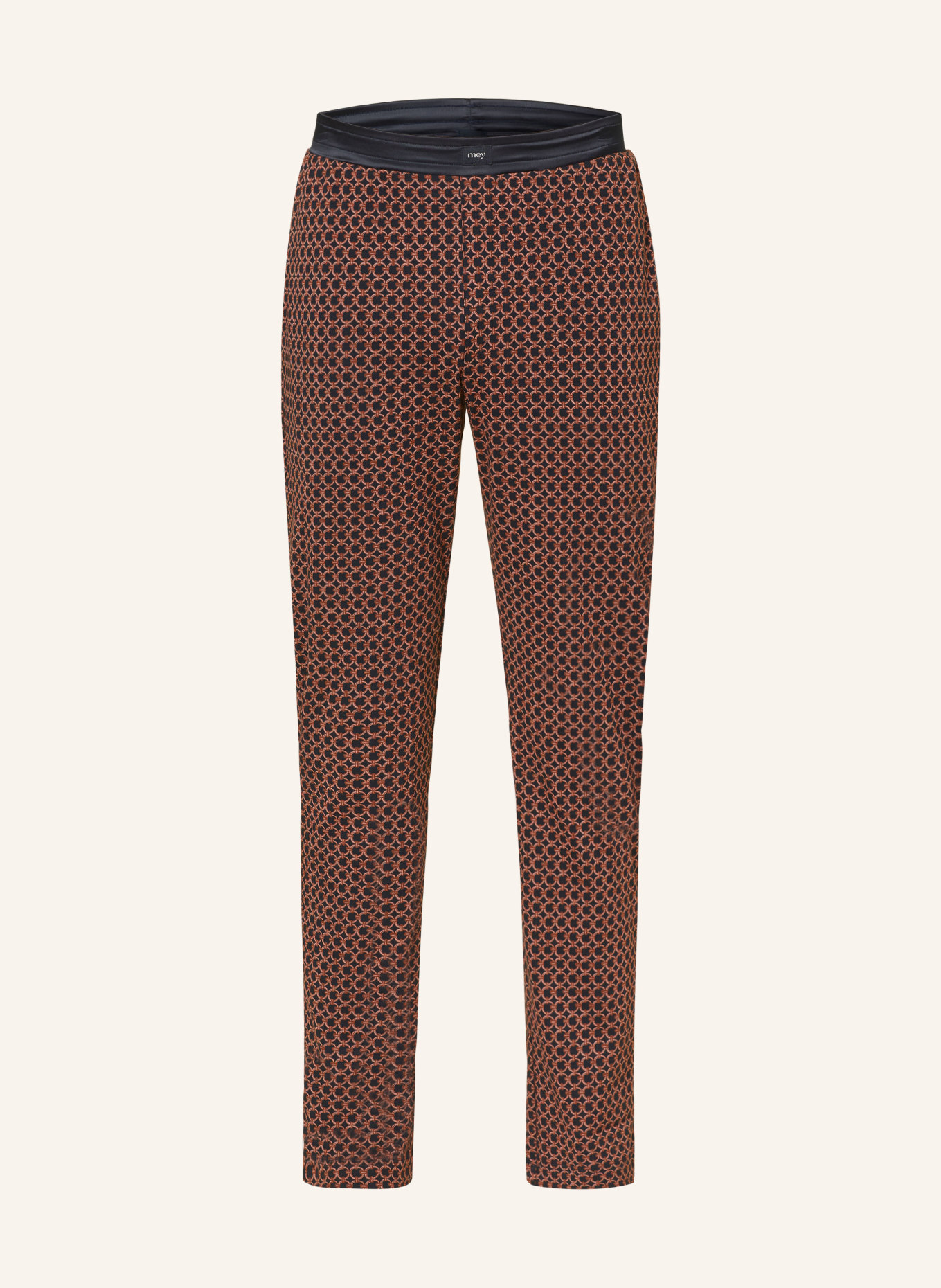mey Pajama pants series FARUM, Color: BLACK/ DARK ORANGE/ PINK (Image 1)