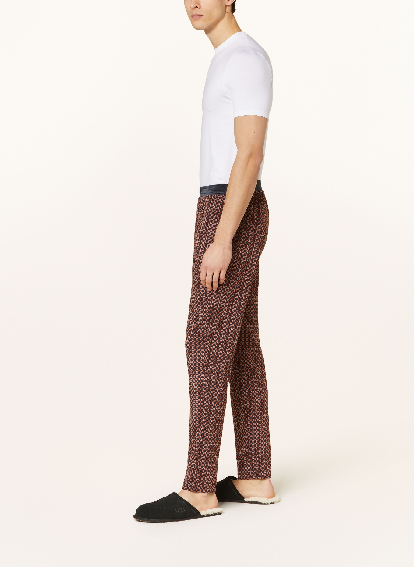 mey Pajama pants series FARUM, Color: BLACK/ DARK ORANGE/ PINK (Image 4)