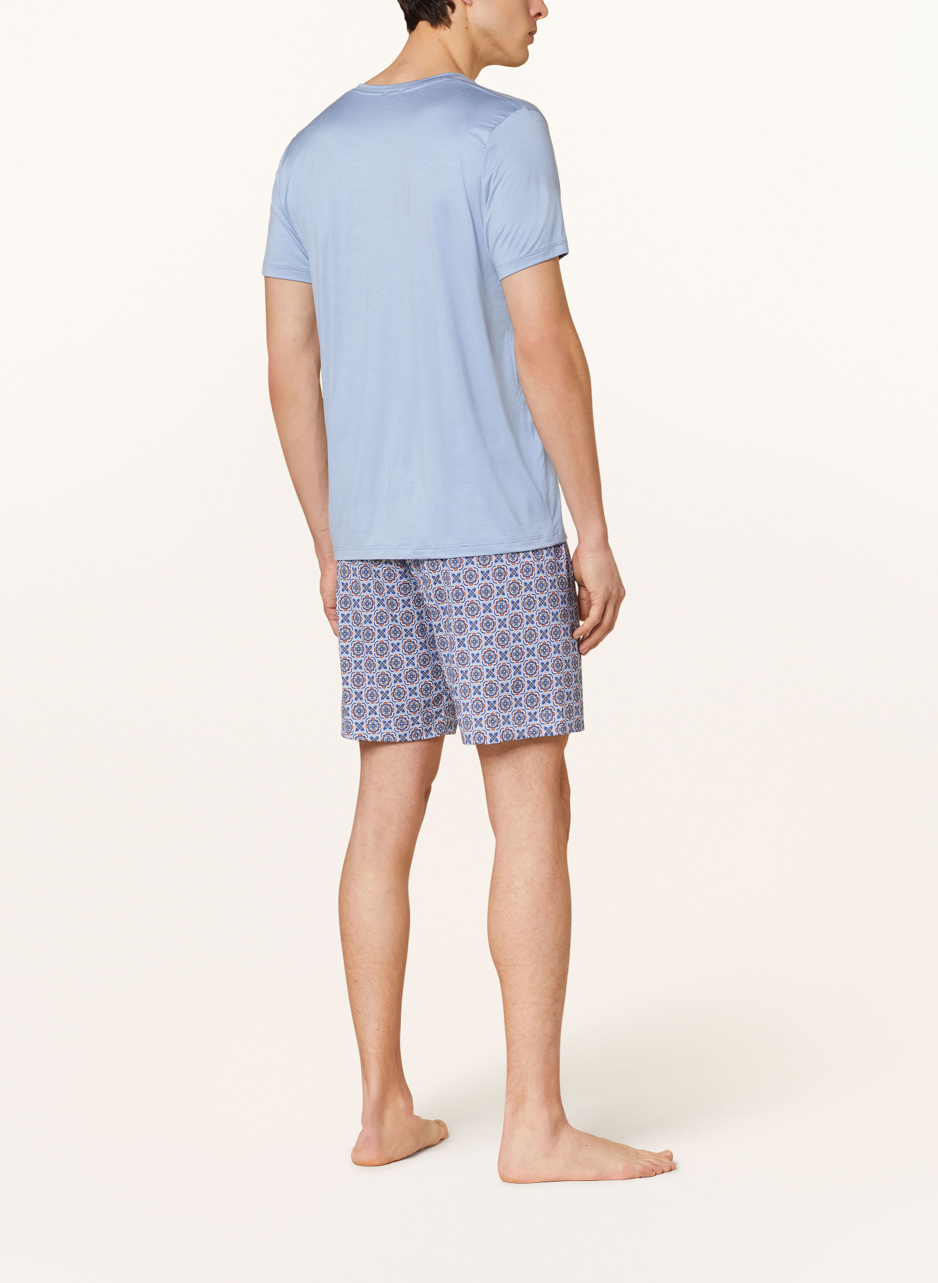 mey Pajama shirt series SELECTION, Color: LIGHT BLUE (Image 3)