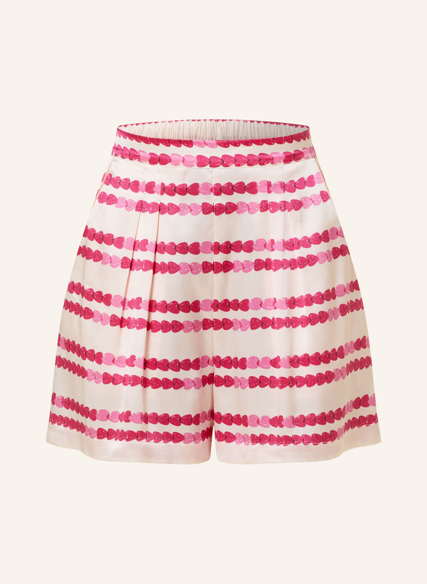 ERES Pajama shorts ADORÉE made of silk, Color: LIGHT PINK/ FUCHSIA (Image 1)