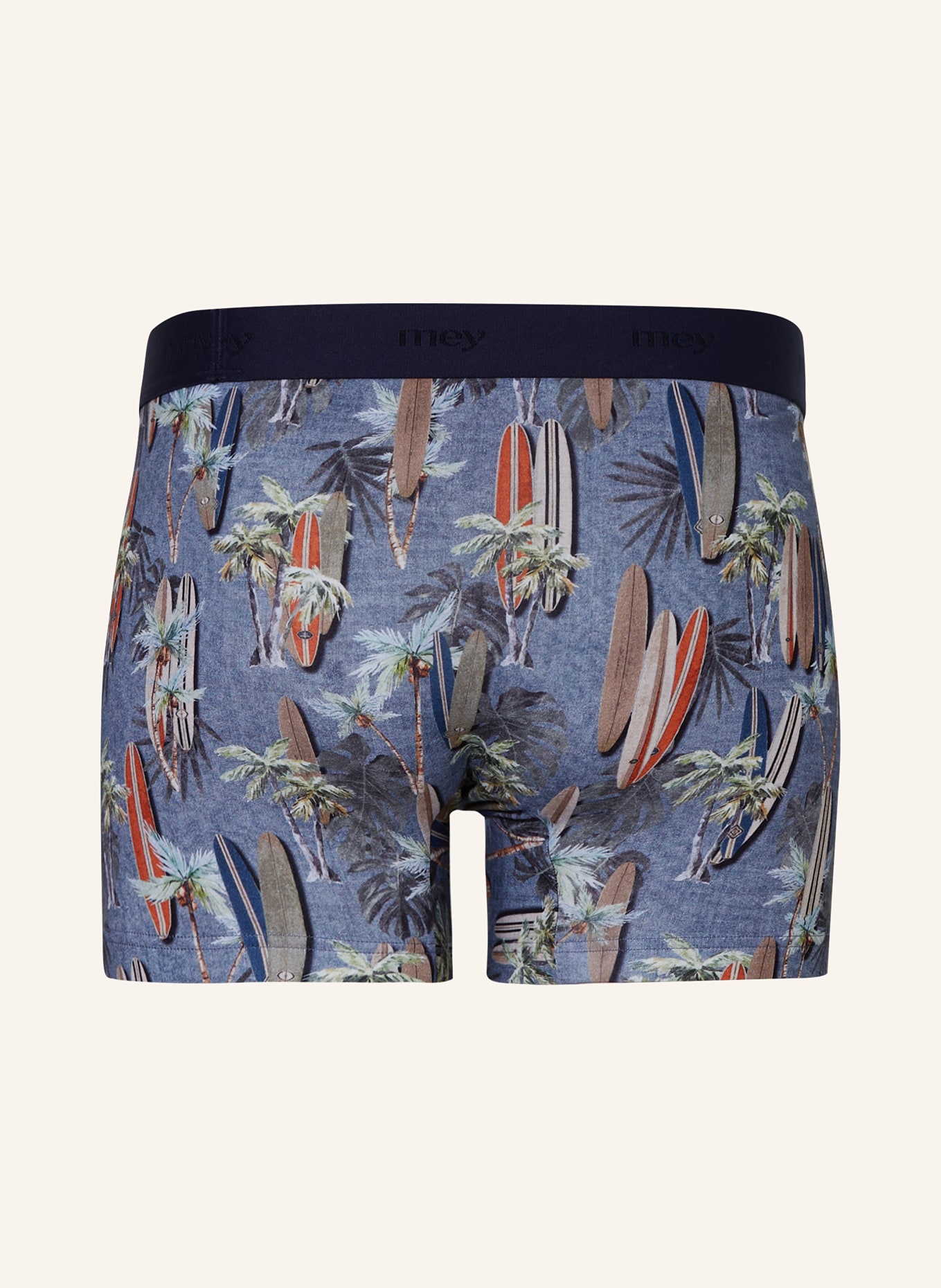 mey Boxer shorts series SURFER PARADISE, Color: BLUE/ GREEN/ DARK ORANGE (Image 2)