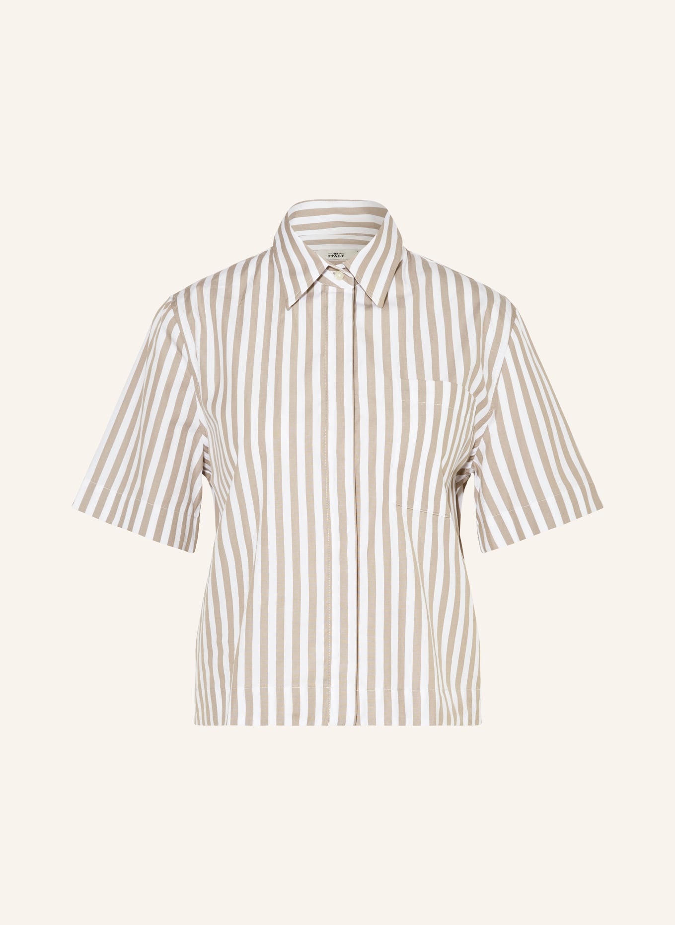 0039 ITALY Shirt blouse MIRANDA, Color: WHITE/ BEIGE (Image 1)