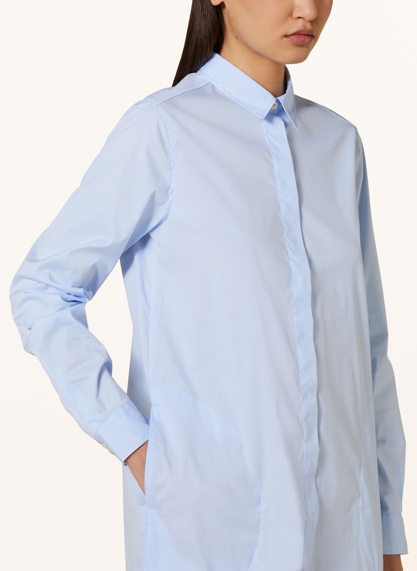 0039 ITALY Shirt dress GRACIA, Color: LIGHT BLUE (Image 4)