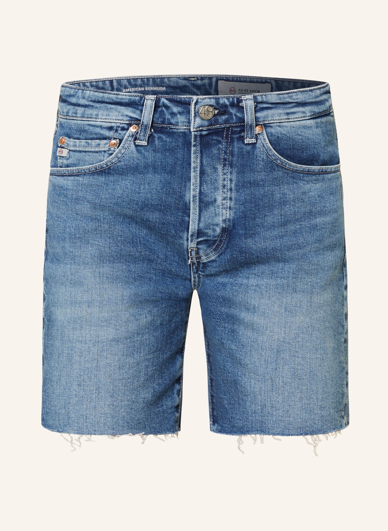 AG Jeans Jeansshorts AMERICAN, Farbe: LTBLU MID BLUE (Bild 1)