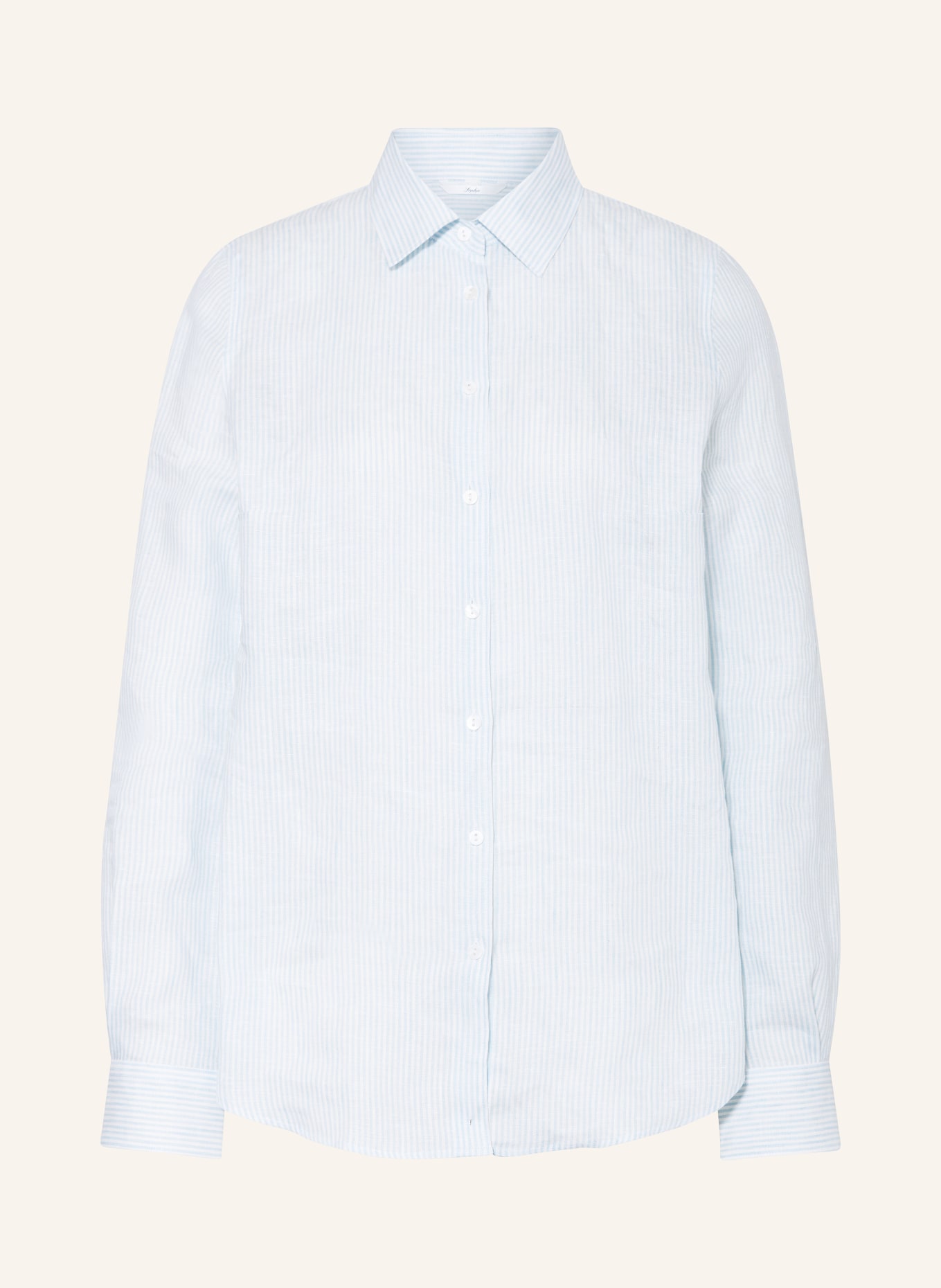 Sophie Shirt blouse MAGETTA in linen, Color: LIGHT BLUE/ WHITE (Image 1)