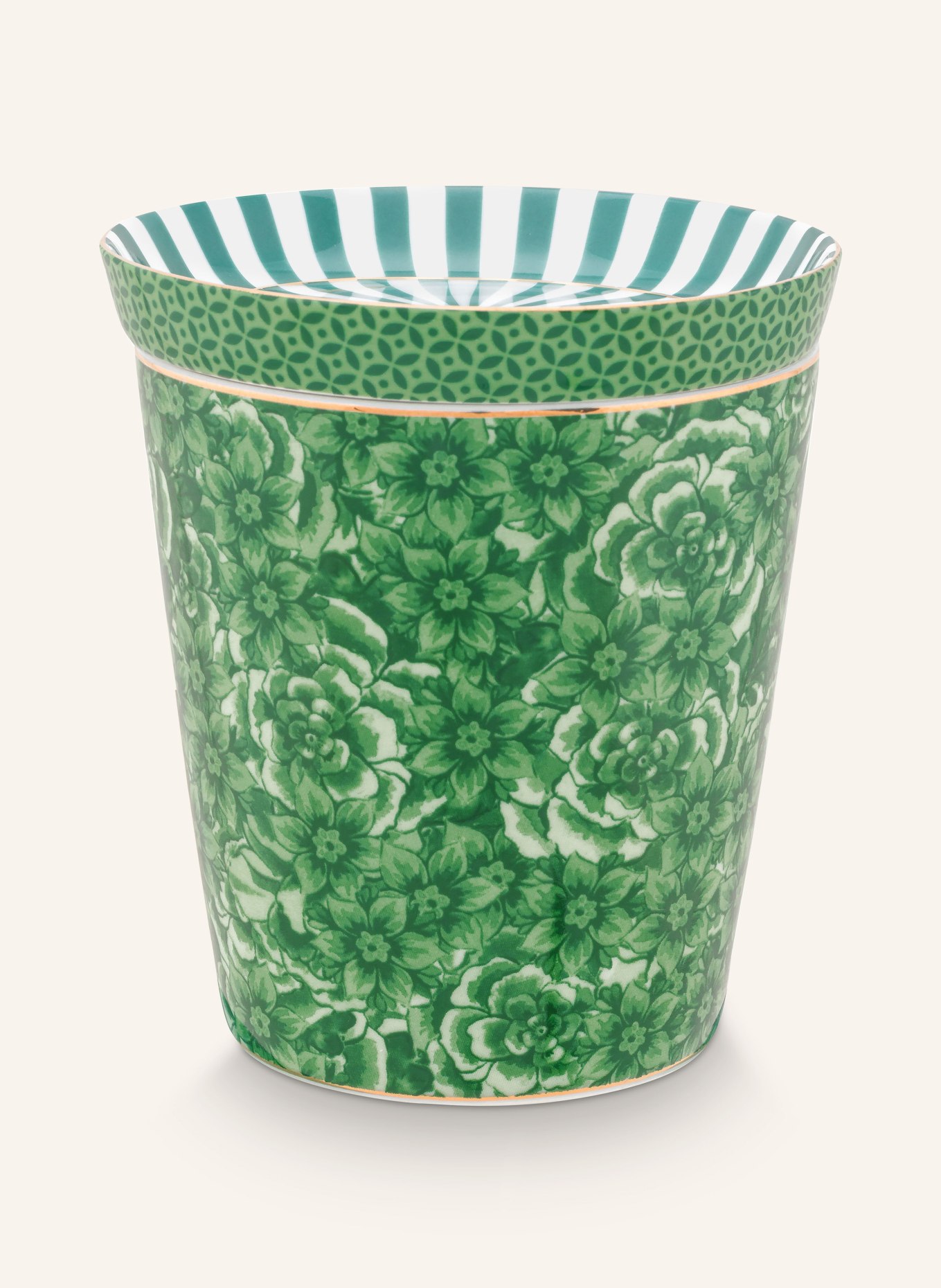 PIP studio Set ROYAL FLOWER: Mug and tea bag holder, Color: GREEN/ WHITE/ GOLD (Image 2)