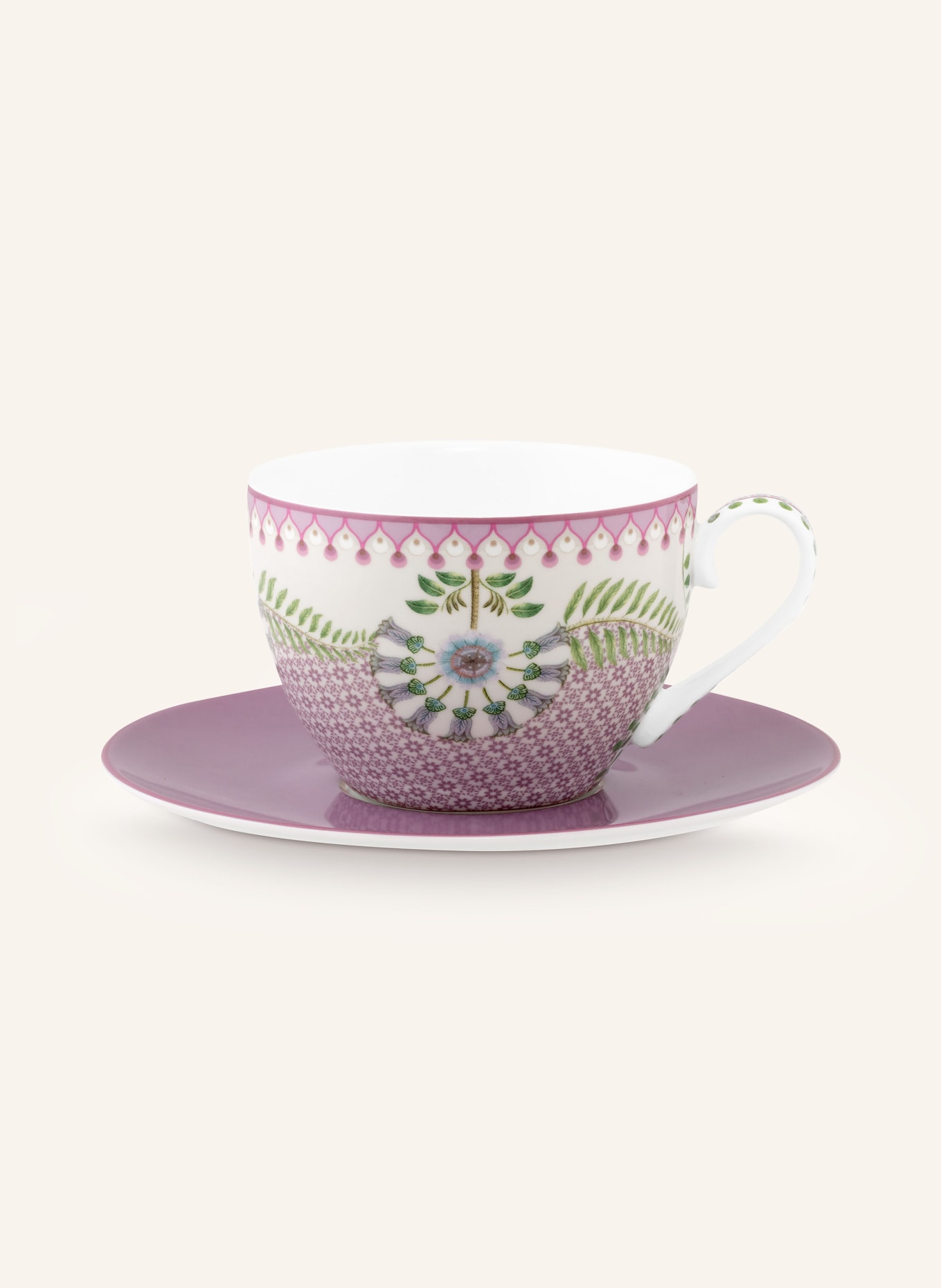 PIP studio Set of 2 coffee cups LOTUS with saucers, Color: Lily&Lotus (Image 2)