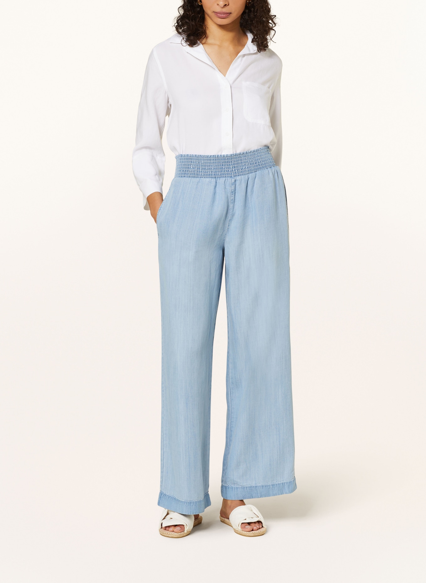 bella dahl Wide leg trousers, Color: LIGHT BLUE (Image 2)
