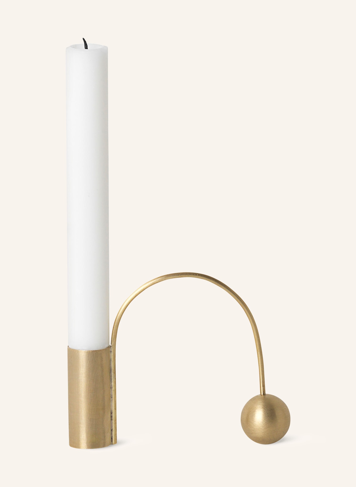 Ferm LIVING Candleholder BALANCE, Color: GOLD (Image 1)
