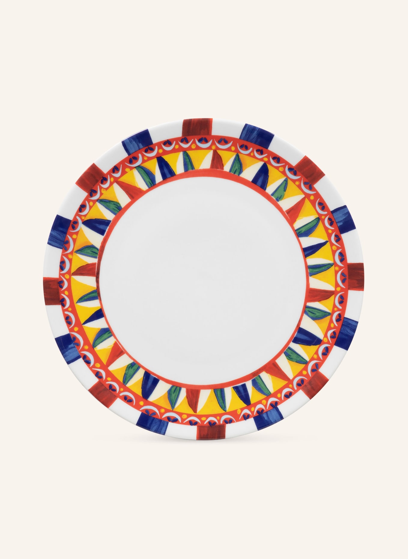 DOLCE & GABBANA CASA Serving plate, Color: BLUE/ WHITE/ RED (Image 1)