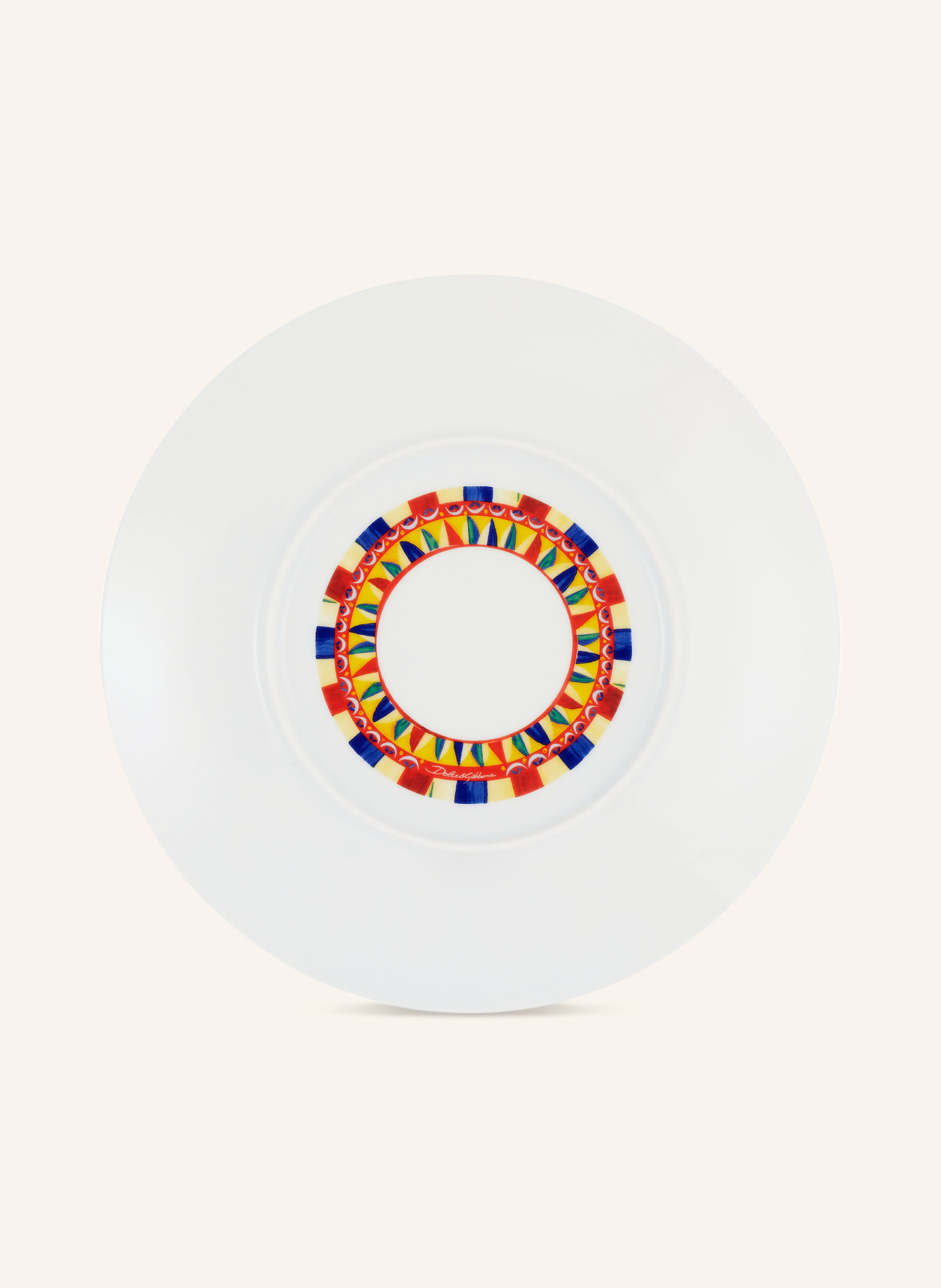 DOLCE & GABBANA CASA Serving plate, Color: BLUE/ RED/ YELLOW (Image 2)