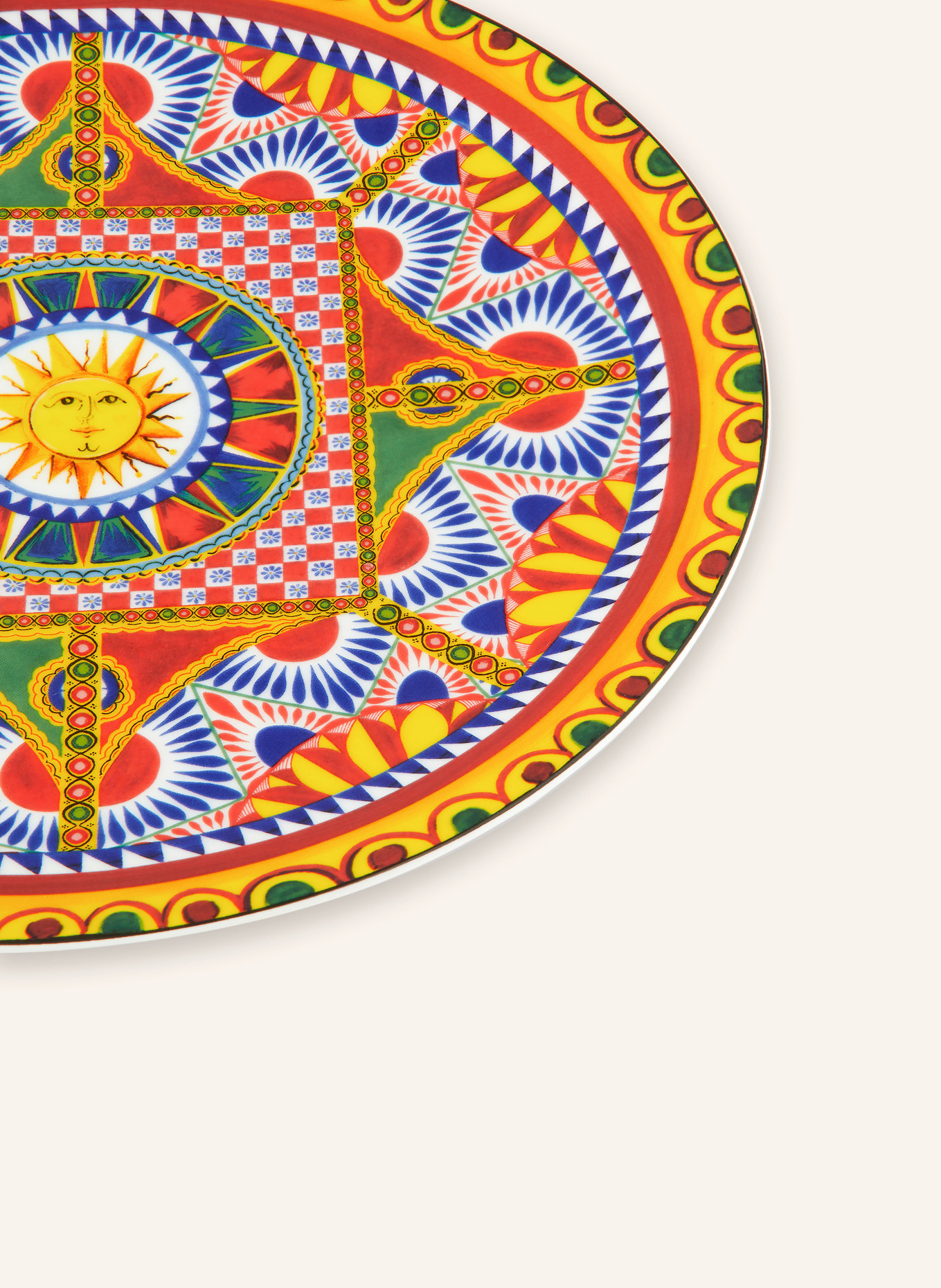 DOLCE & GABBANA CASA Serving plate, Color: BLUE/ RED/ YELLOW (Image 4)